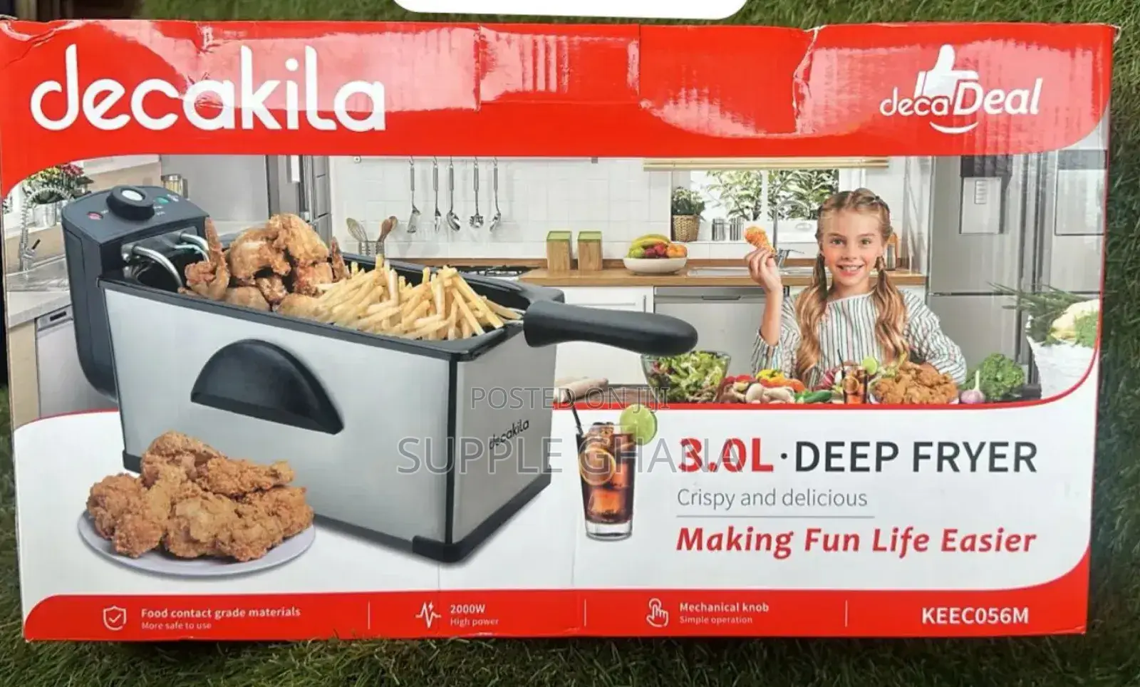 3.0L Deep Fryer Decakila Deep Fryer Decakila Deep Fryer 3.0L