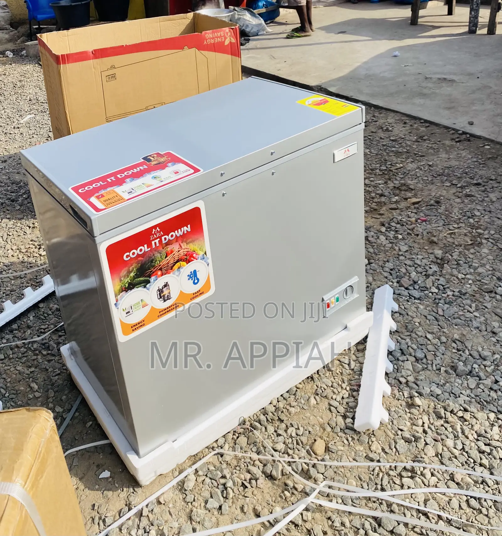 Reliable Zara 300FL 1 Door Electric Chest Freezer(Gray).
