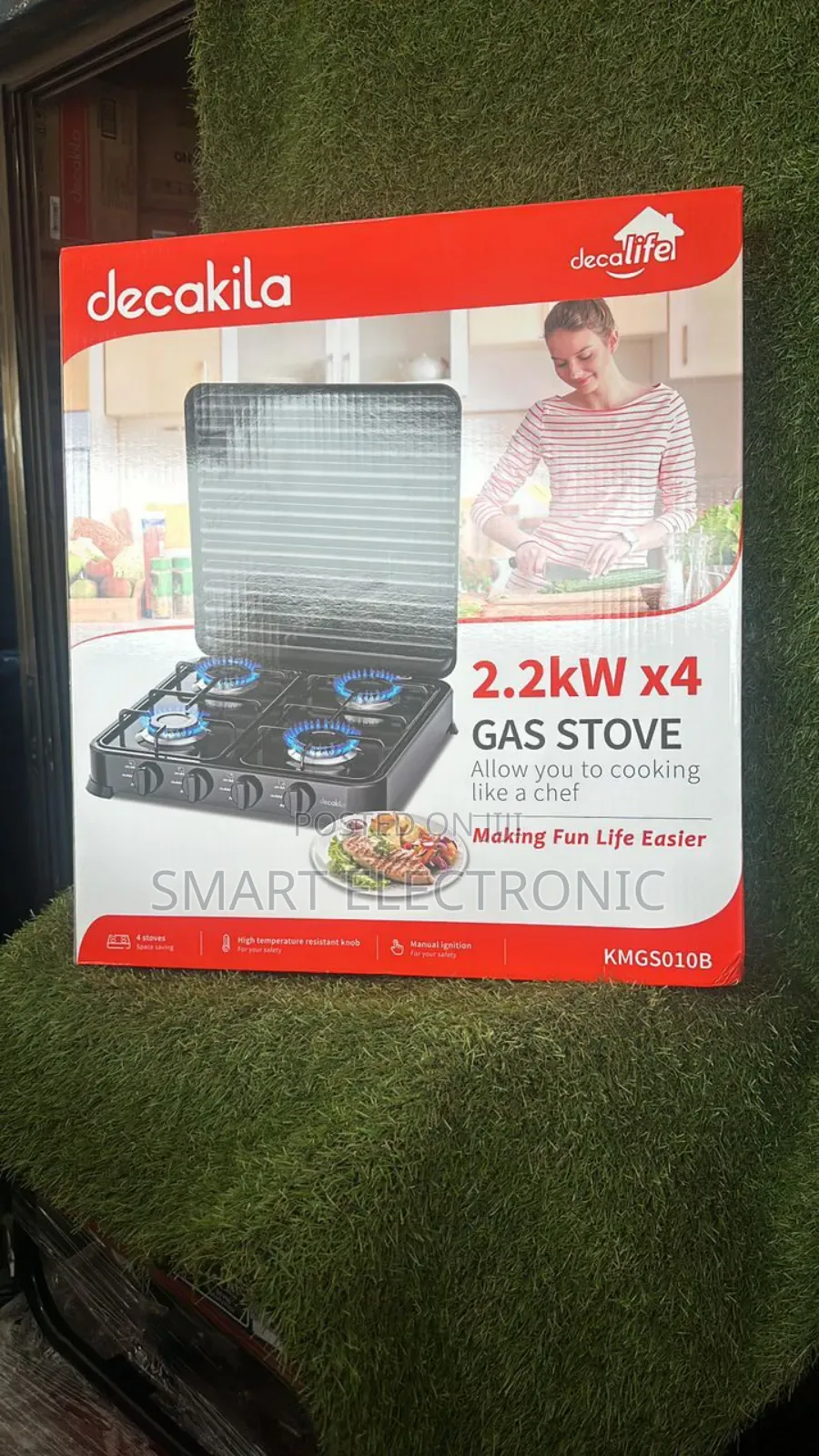 Decakila Gas Stove 2.2kw×4 Gas Stove Brand New Available