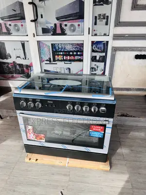 Inox Black 5burner Gas Cooker Oven Ferre 60/90 *