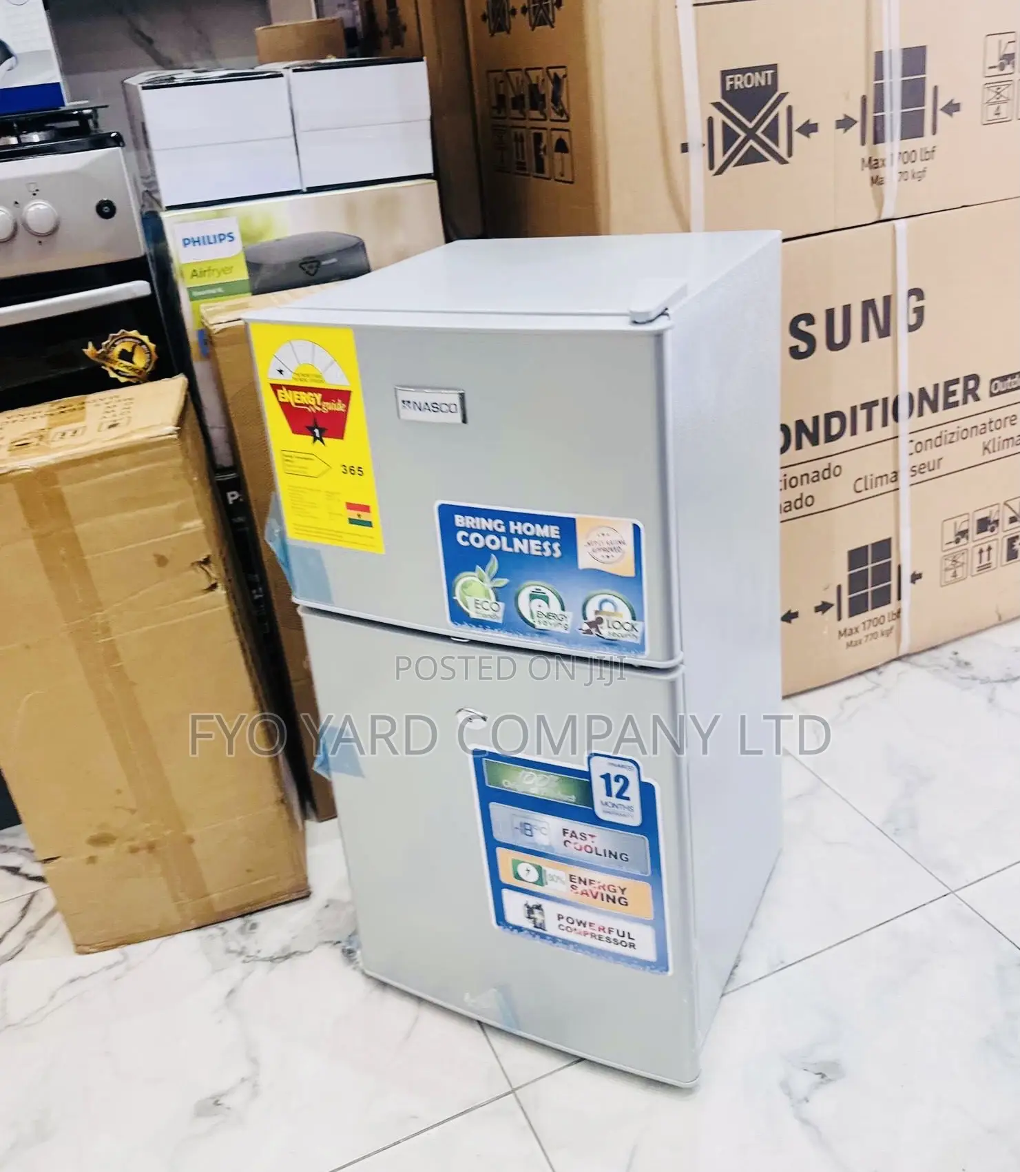High Quality Nasco Made Double Door Fridge