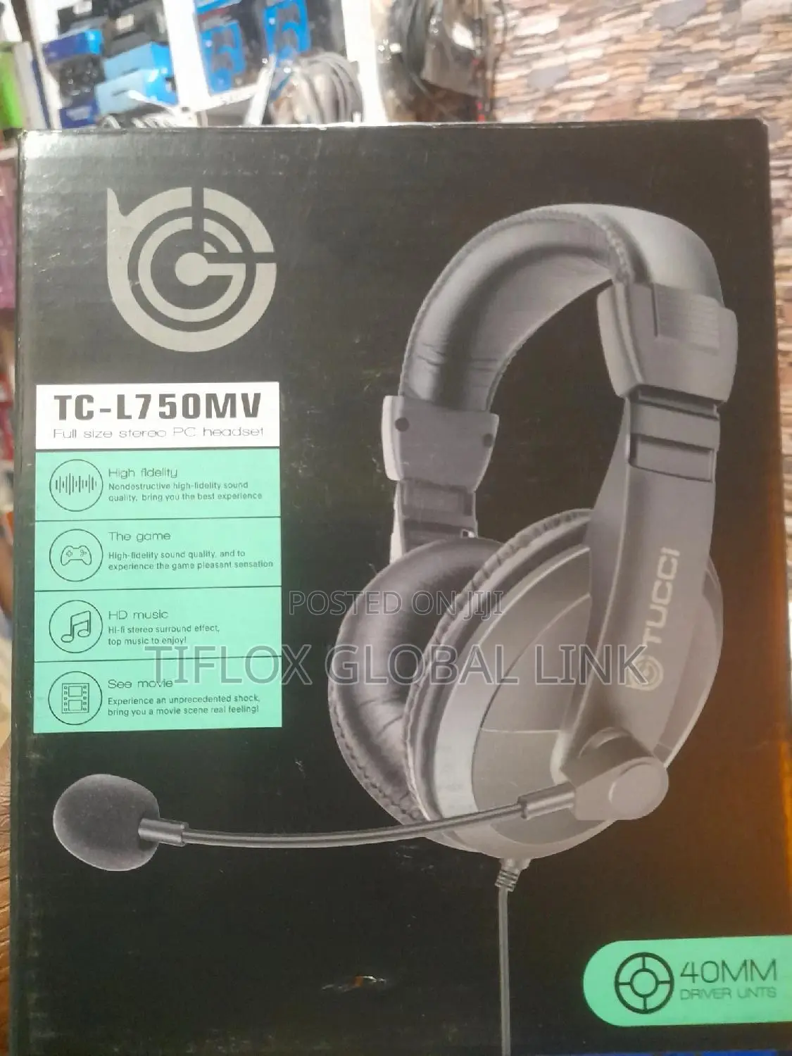 Multimedia Stereo Headset With Mic