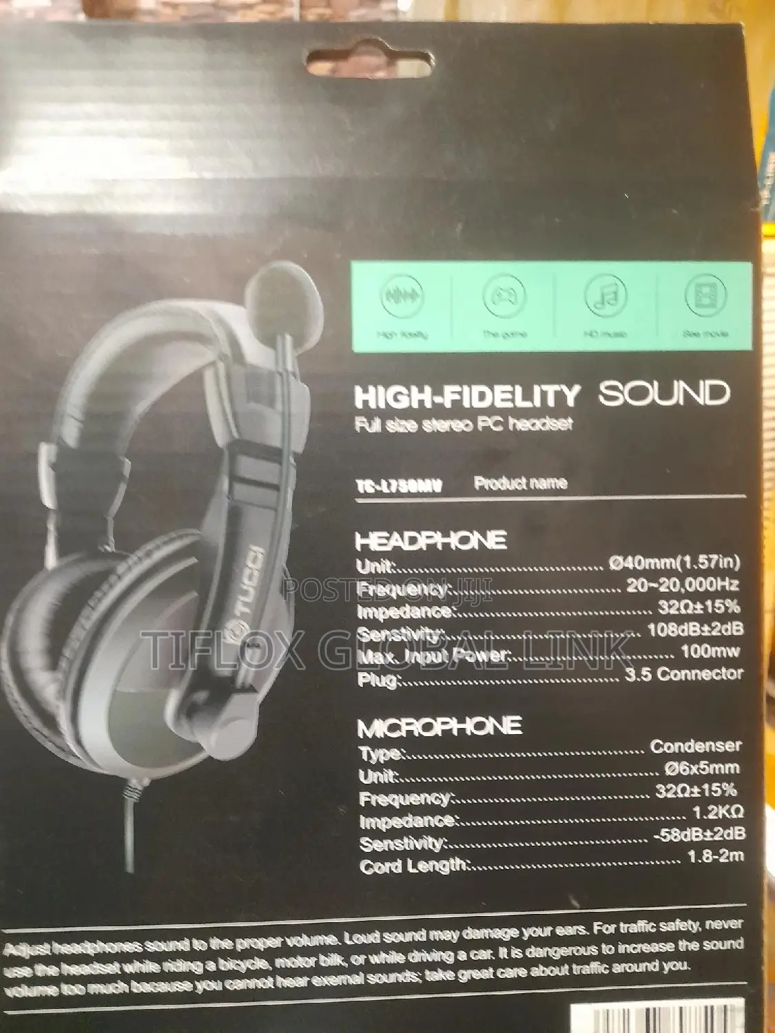 Multimedia Stereo Headset With Mic