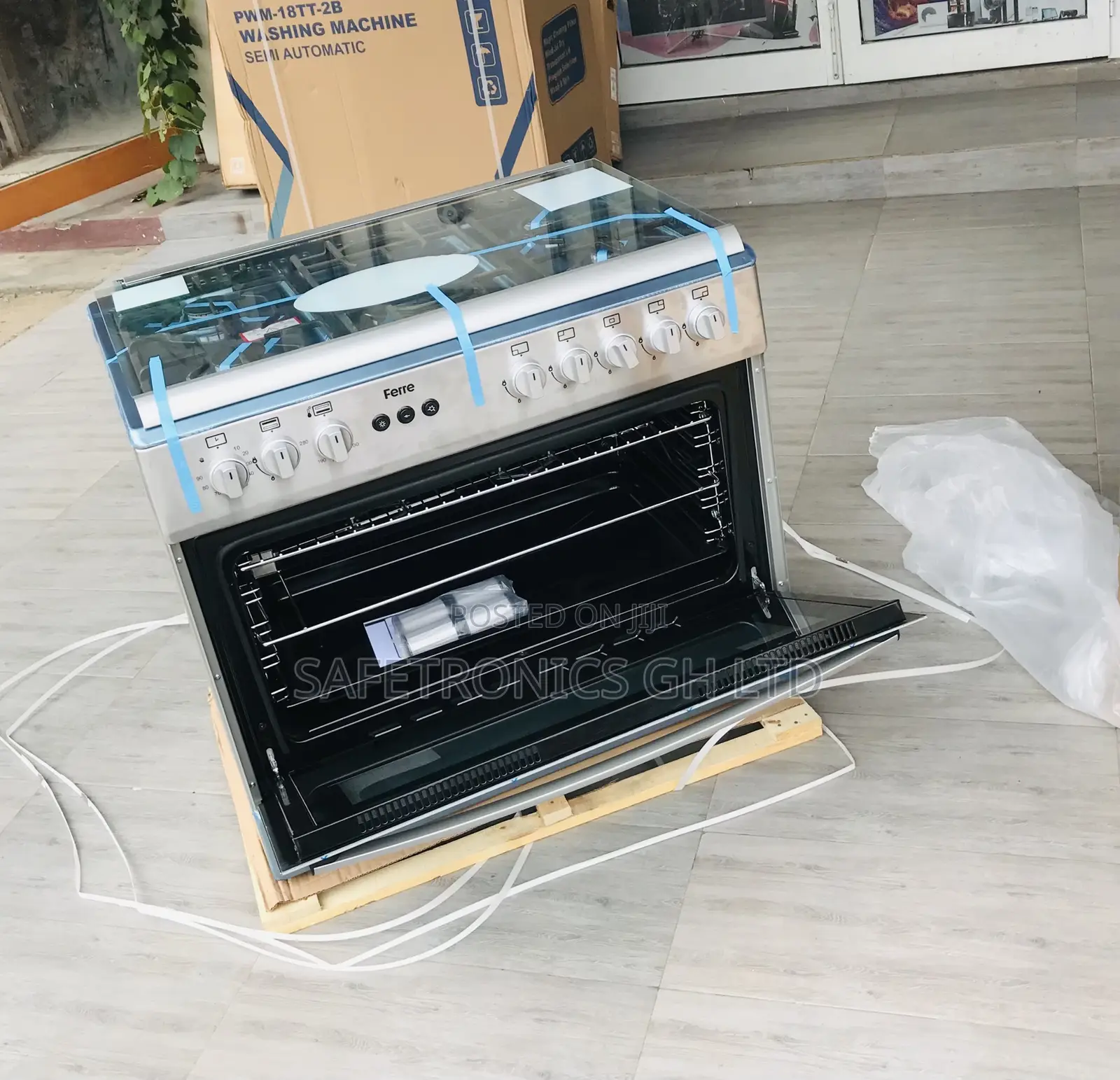 5 Gas Ferre (Gray) Durable  60by90 New Oven/Grill 