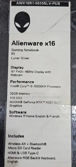 Laptop Dell Alienware M16 R1 32GB Intel Core I9 SSD 1T
