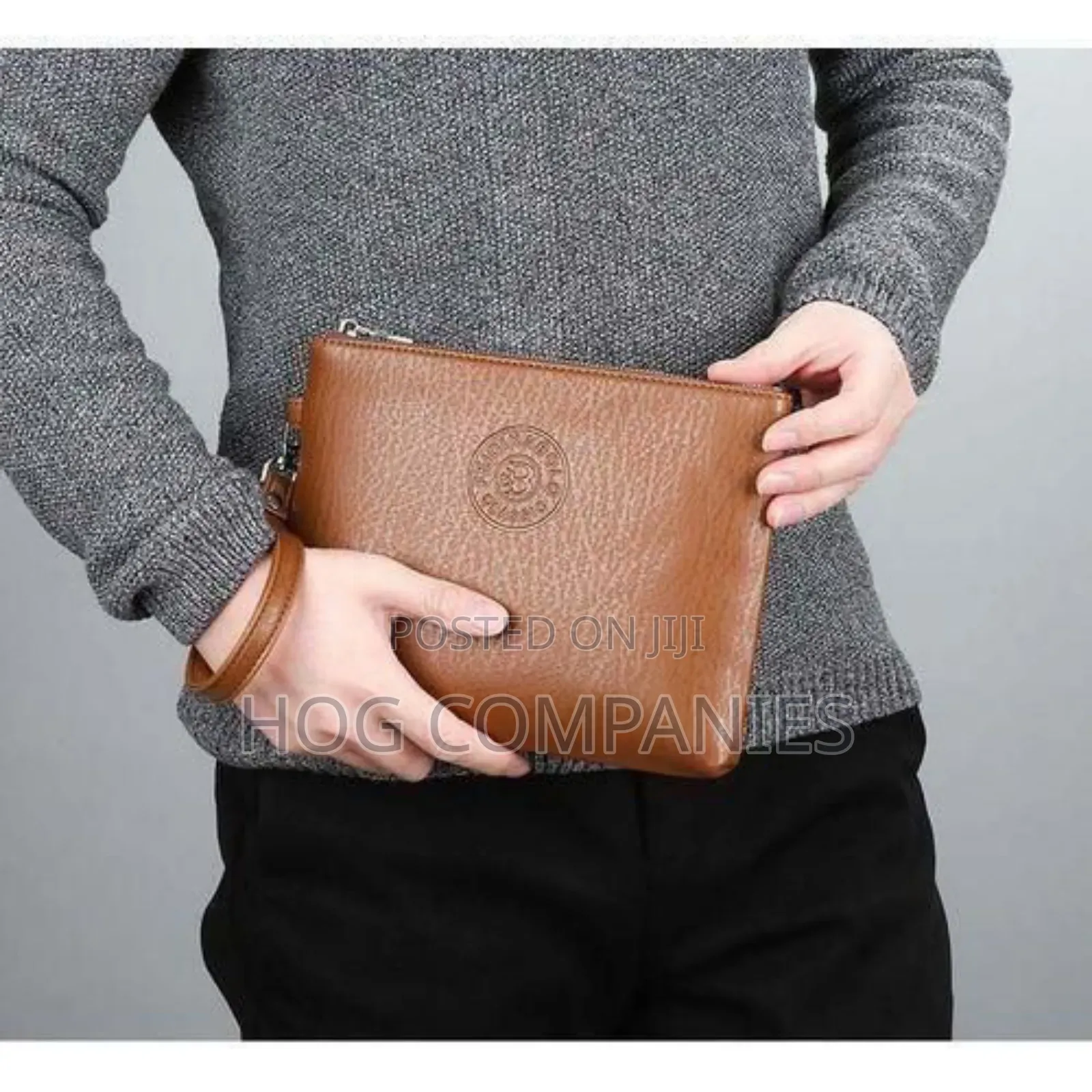 Men's Leather Pouch Sling Side Bag Wallet in Accra - Fast Delivery