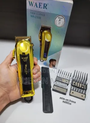 Gold Waer Barbering Machine Hair Clipper Rechargeable WA2309
