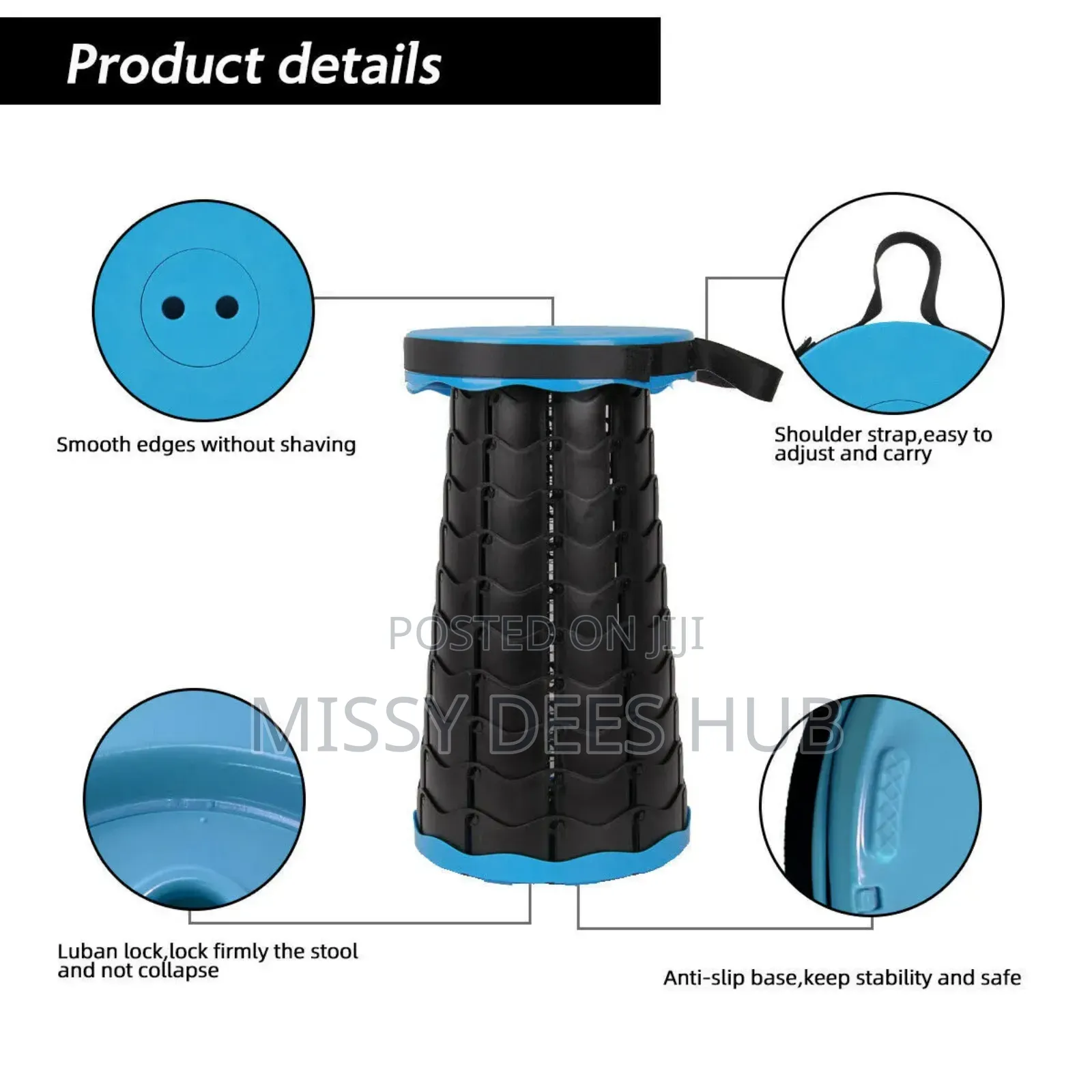 Telescopic Foldable Stool