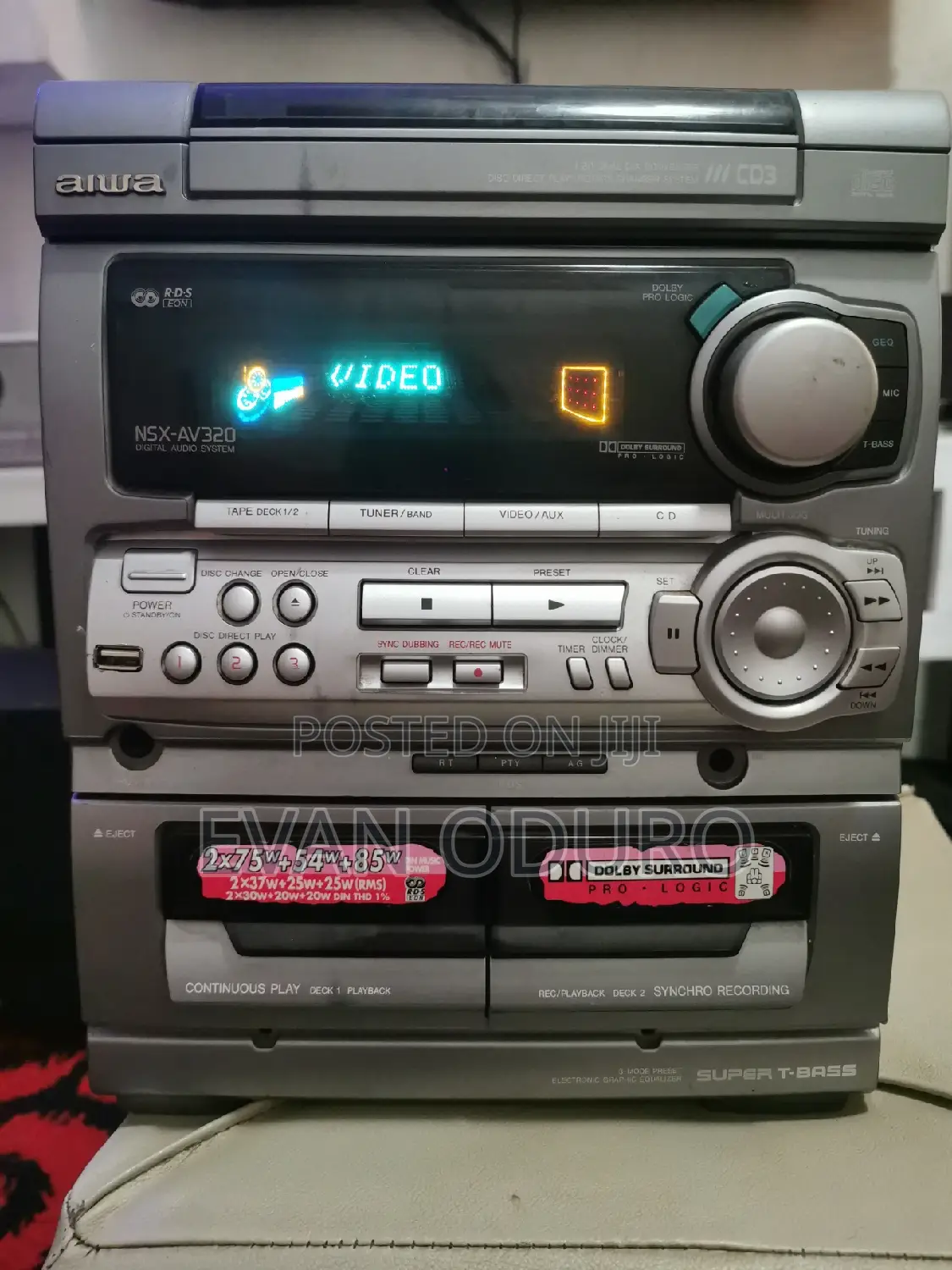 Powerful Aiwa Digital Sound System, Bluetooth,Usb, Radio,