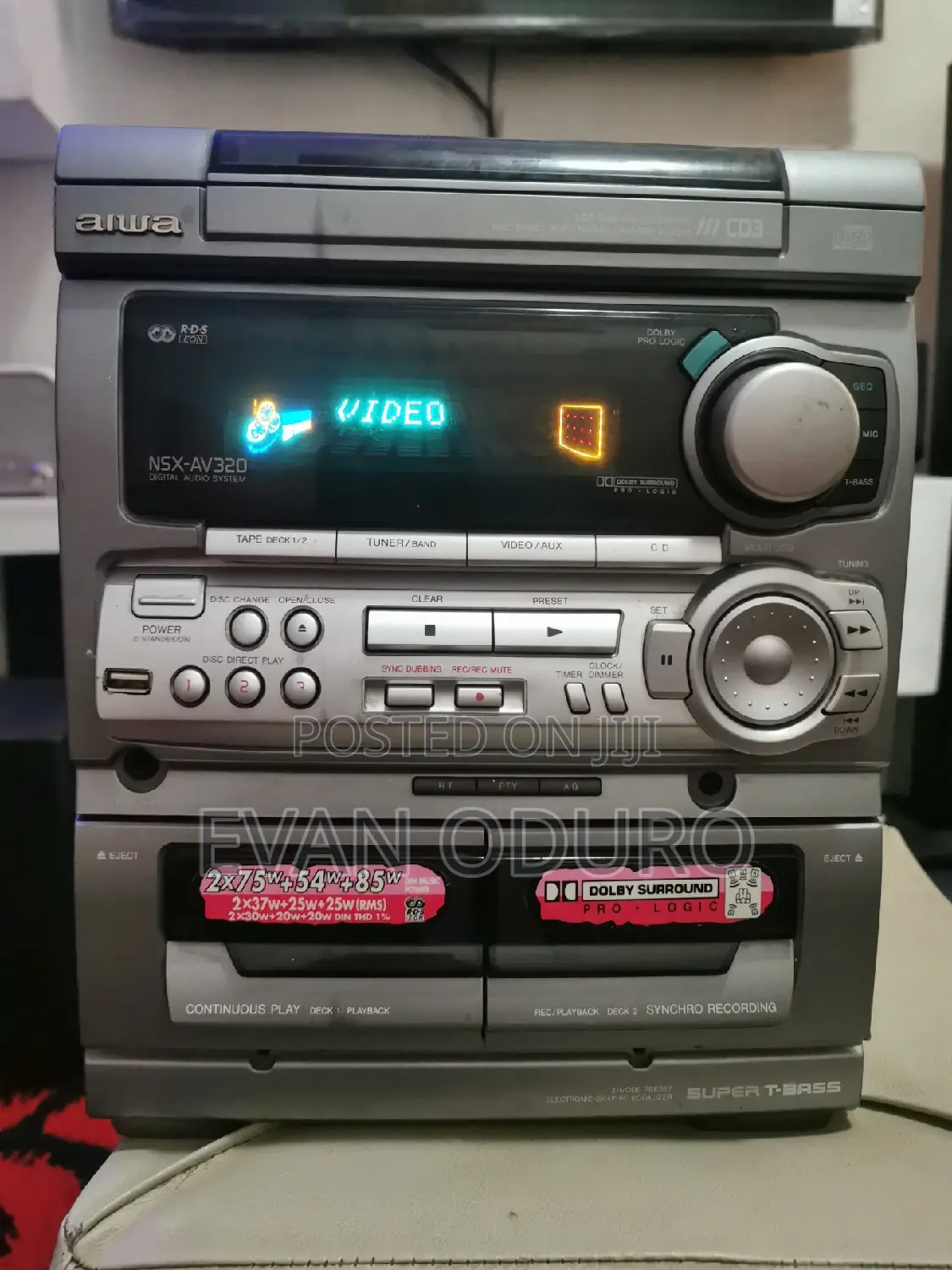 Powerful Aiwa Digital Sound System, Bluetooth,Usb, Radio,