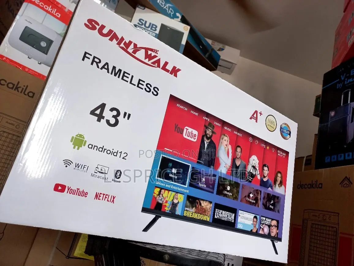 Sunny Walk 43” Frameless Android Tv