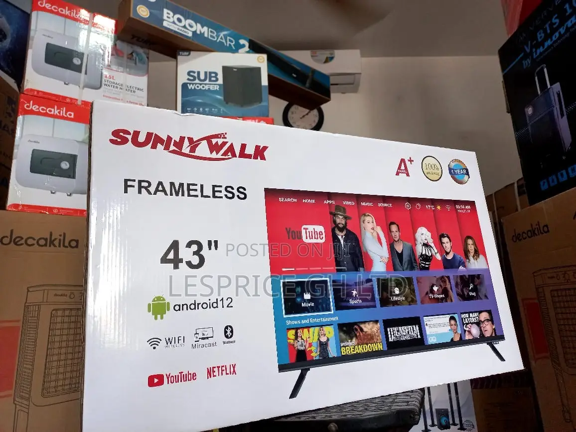 Sunny Walk 43” Frameless Android Tv