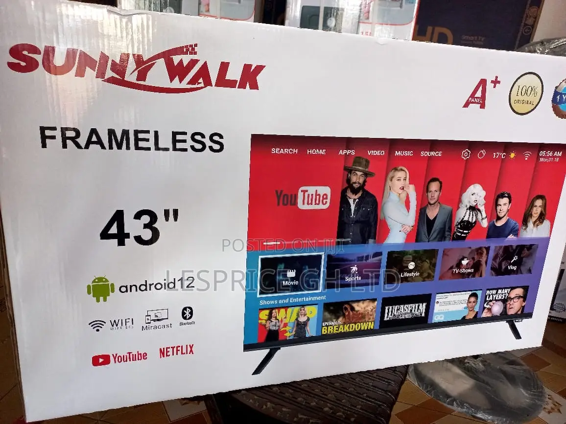 Sunny Walk 43” Durable Android Tv