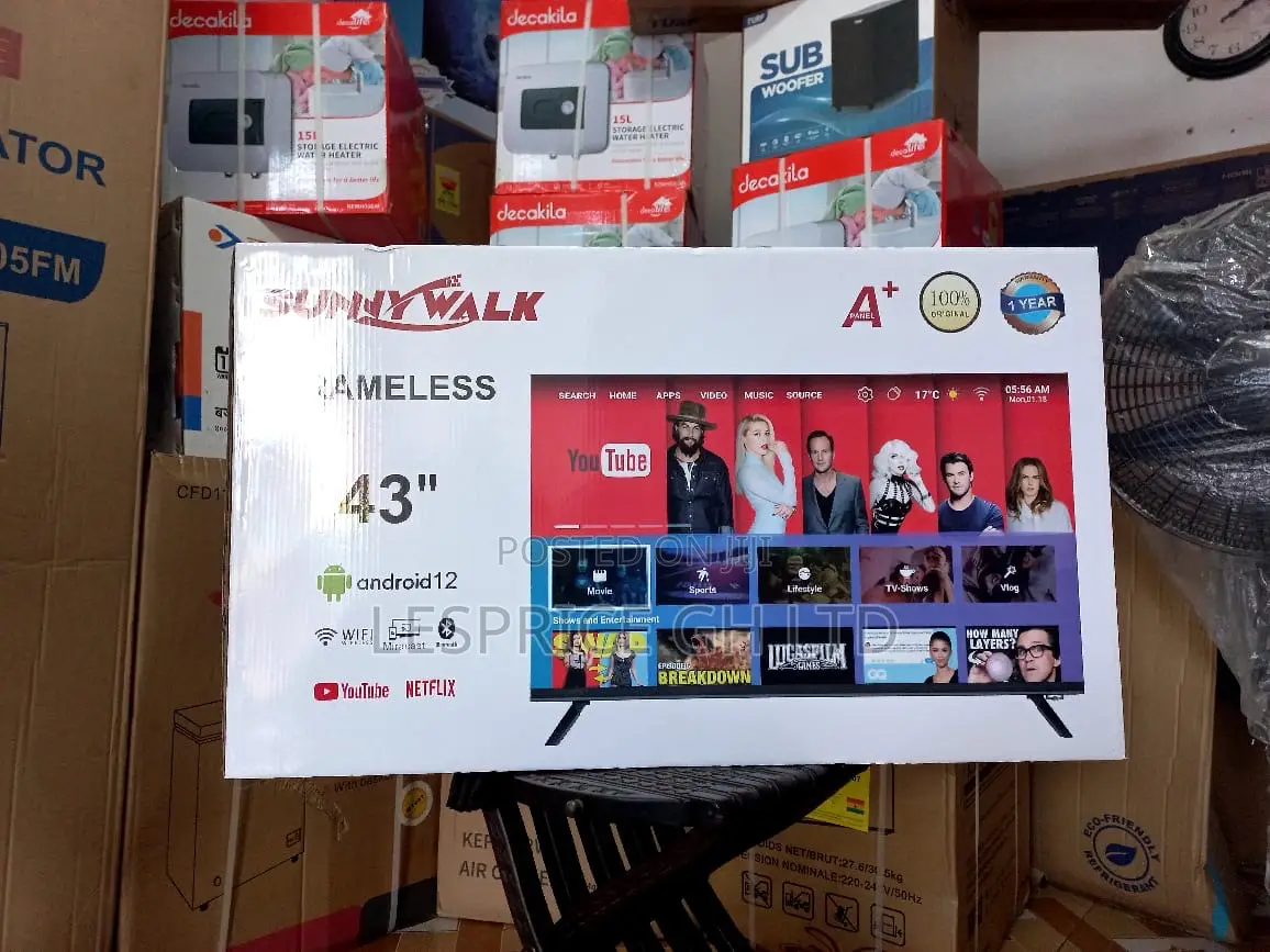 Sunny Walk 43” Android Tv Built in Wi-Fi