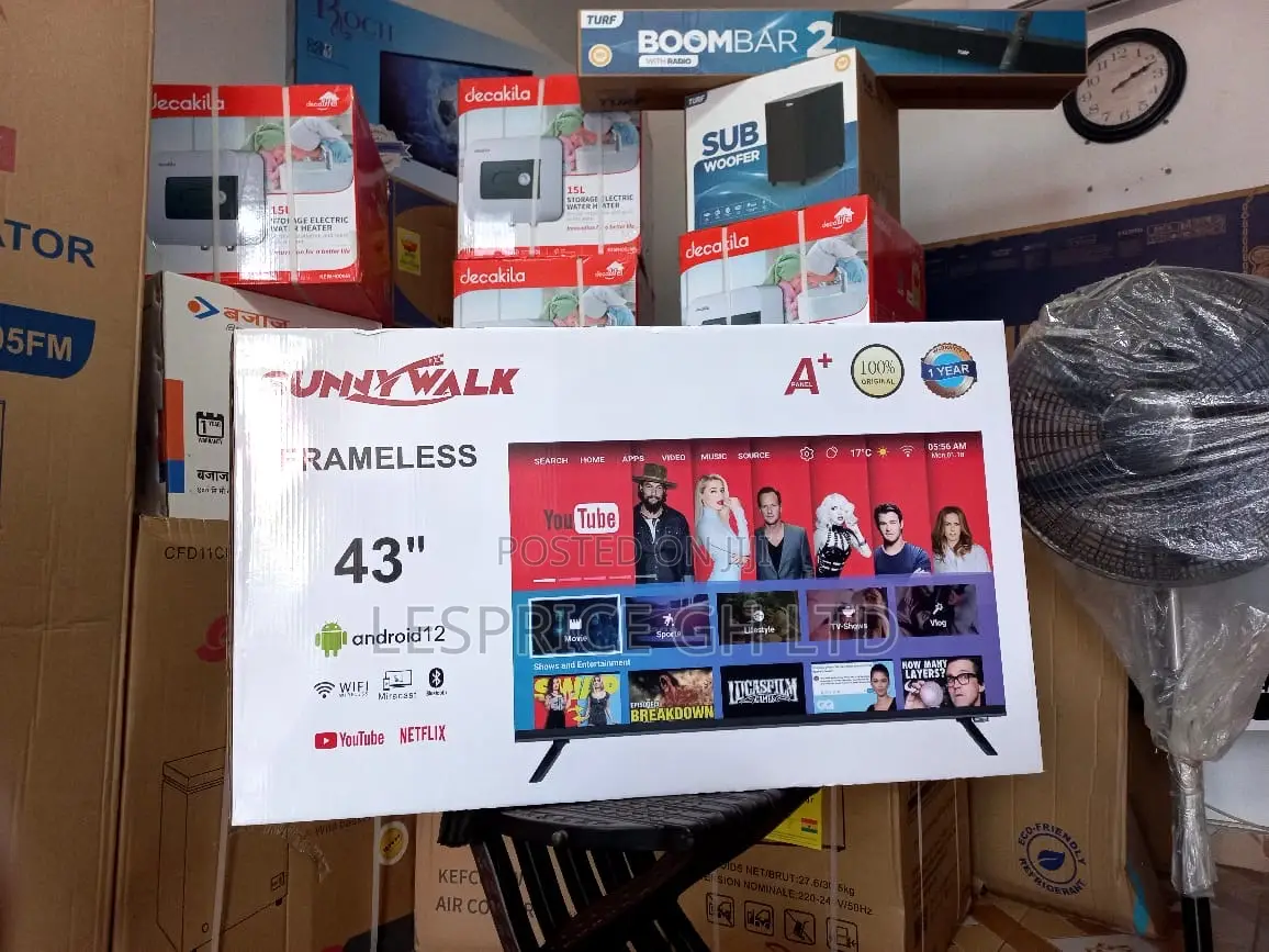 Sunny Walk 43” Android Tv Built in Wi-Fi