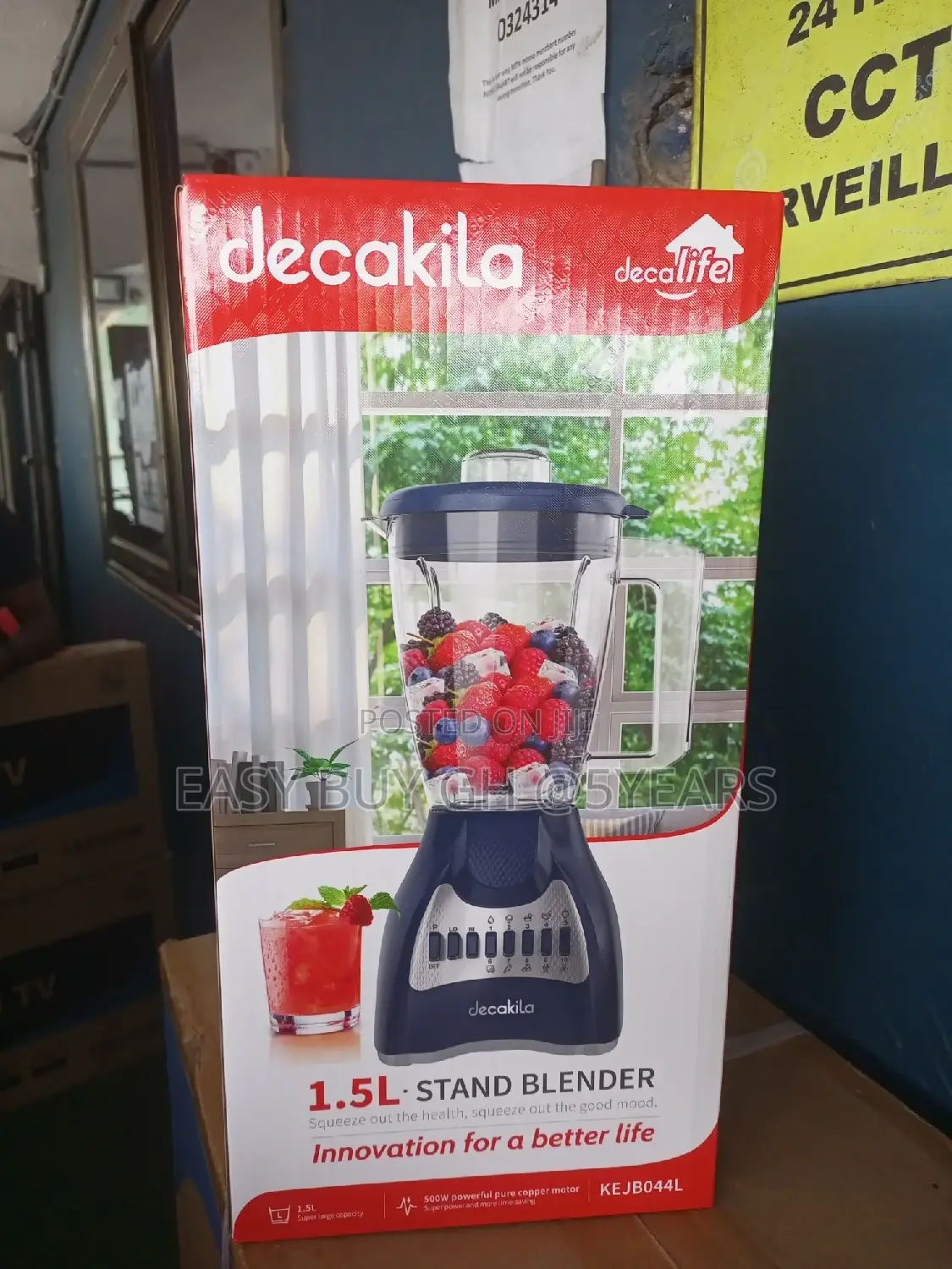 Decakila 500watts 1.5liters Stand Blender