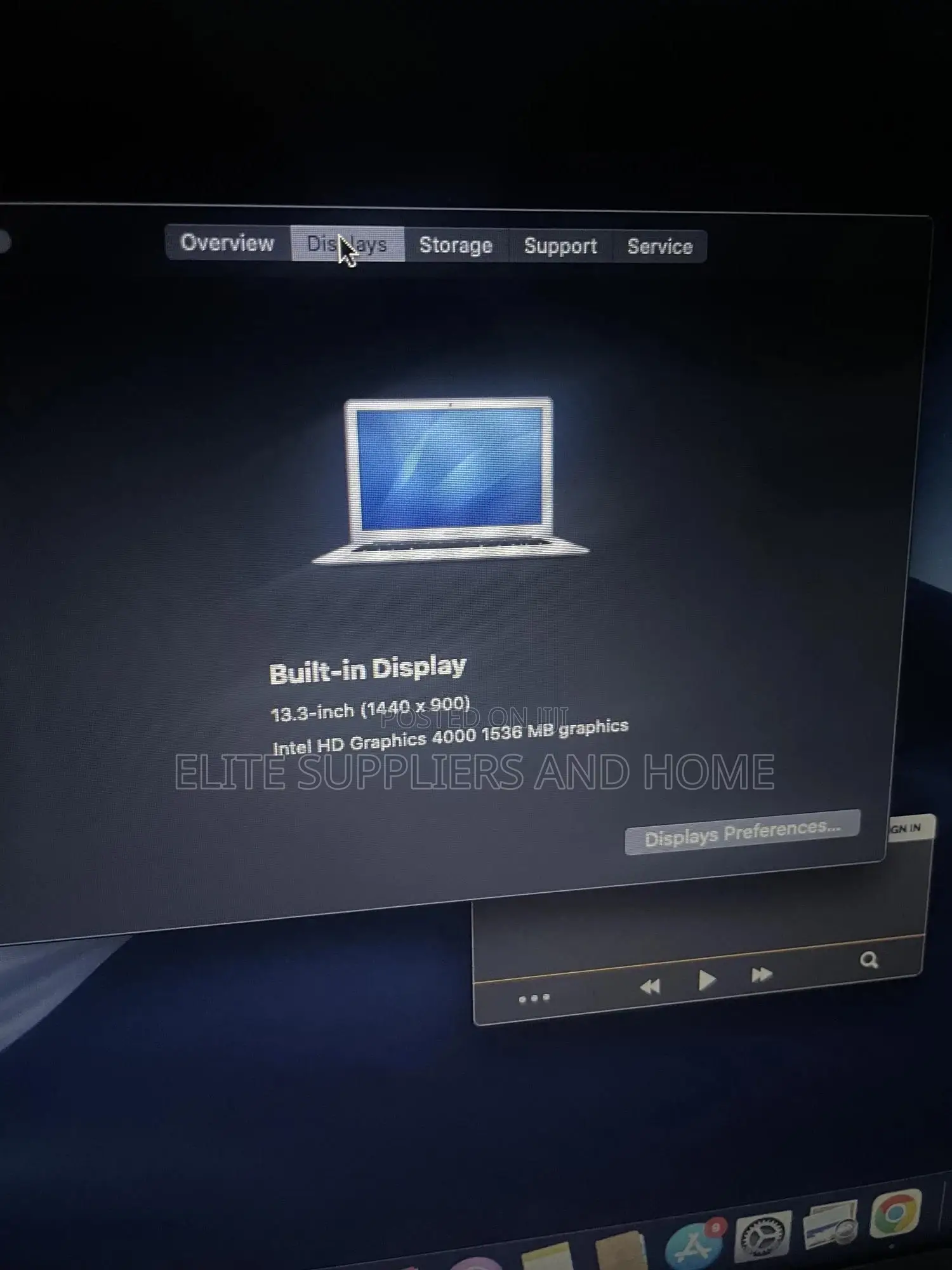 Laptop Apple MacBook Air 4GB Intel Core I5 SSD 256GB