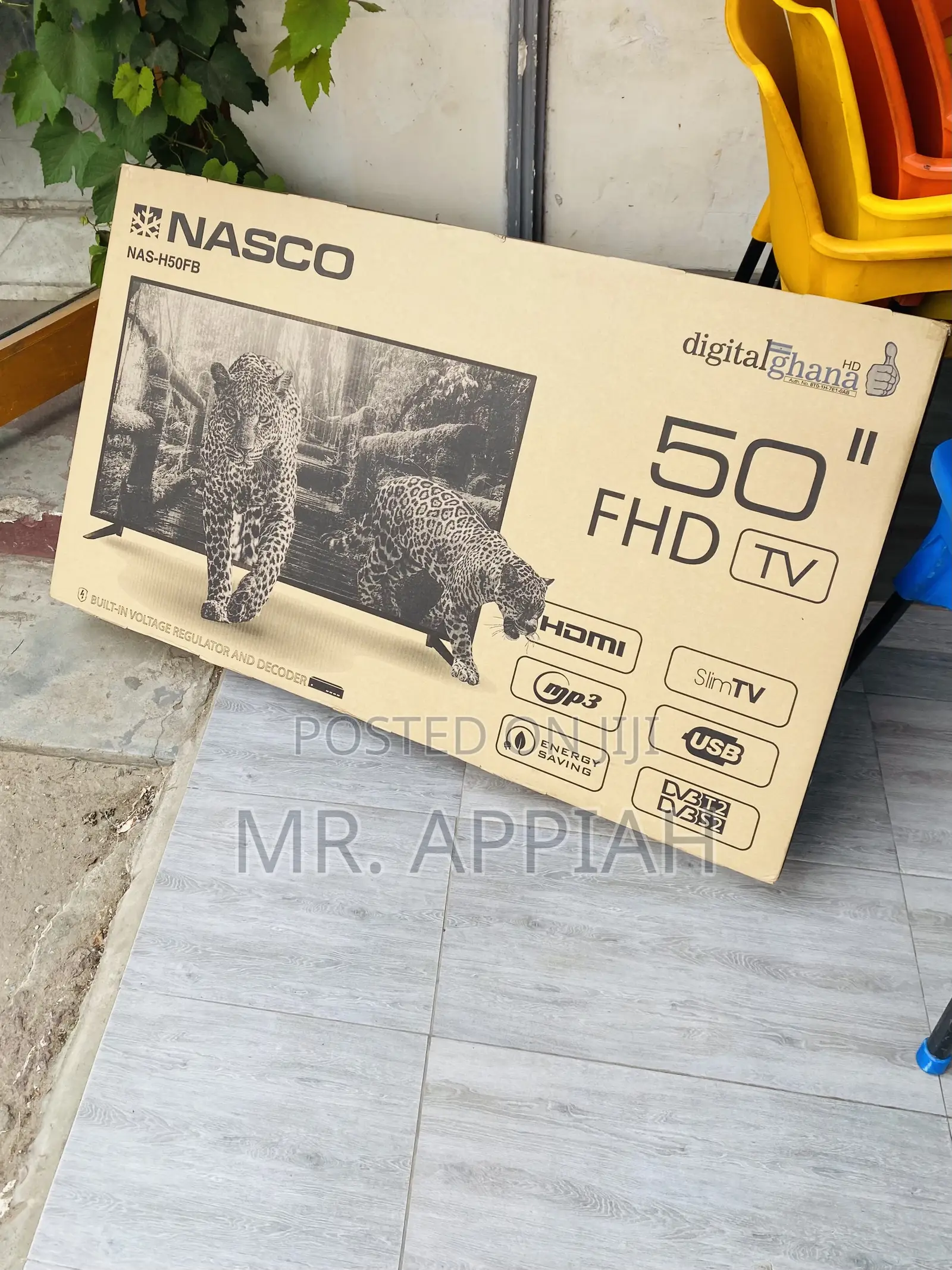 Purchase Authentic Nasco 50 Inch FHD Satellite Electric TV.