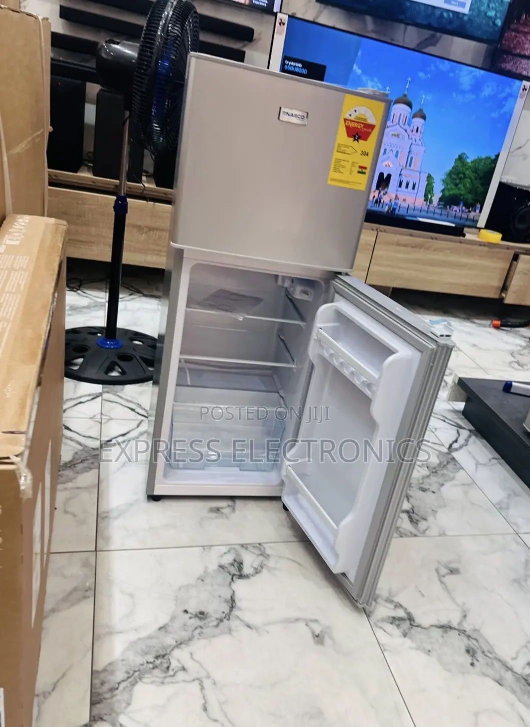 Very Affordable Double Door Fridge Nas-13fl Grey Color.