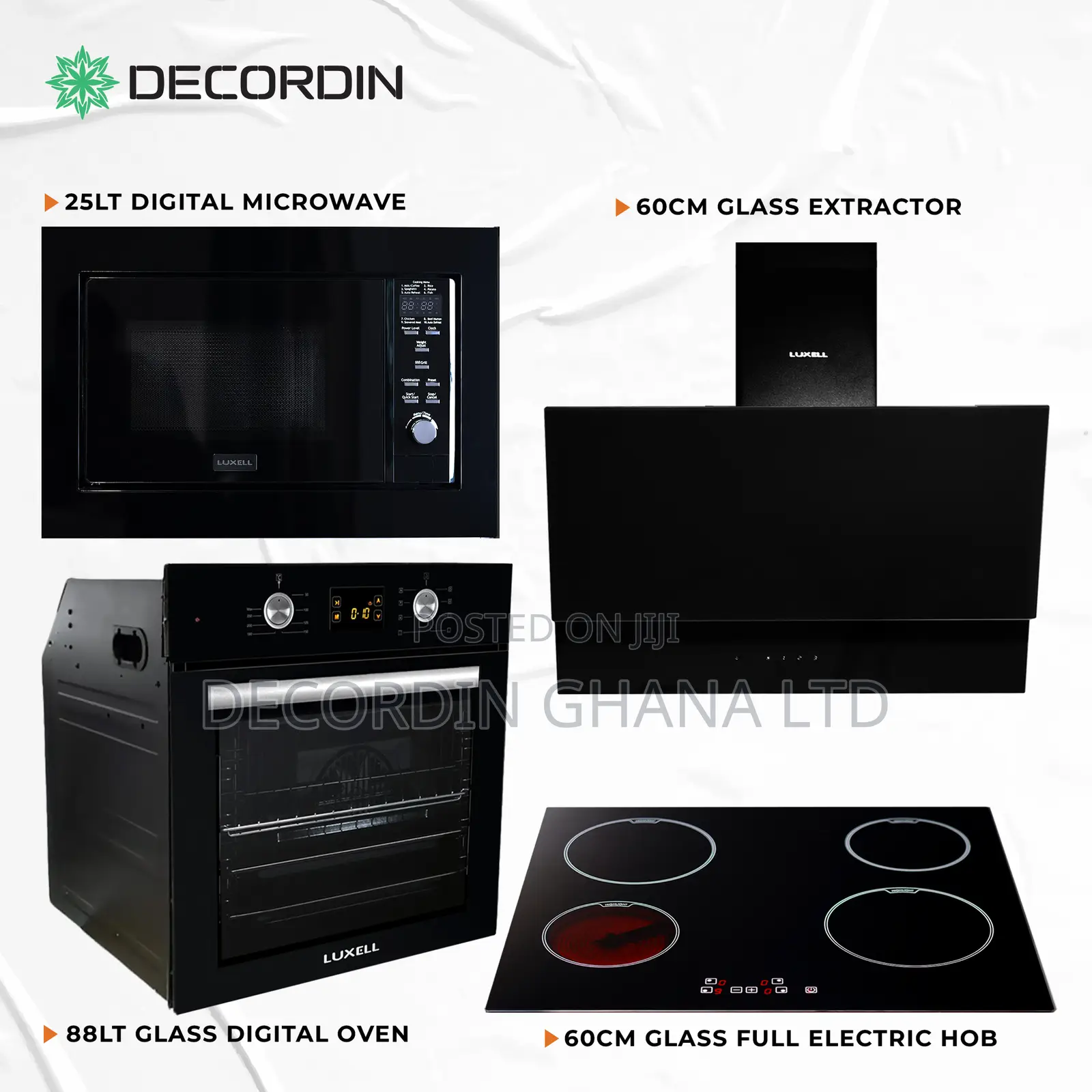 Full Electric Set With Digital Oven and 25l Microwave