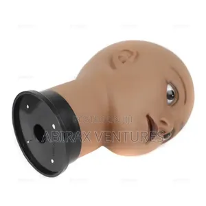 Dark Skinned Mannequin Head