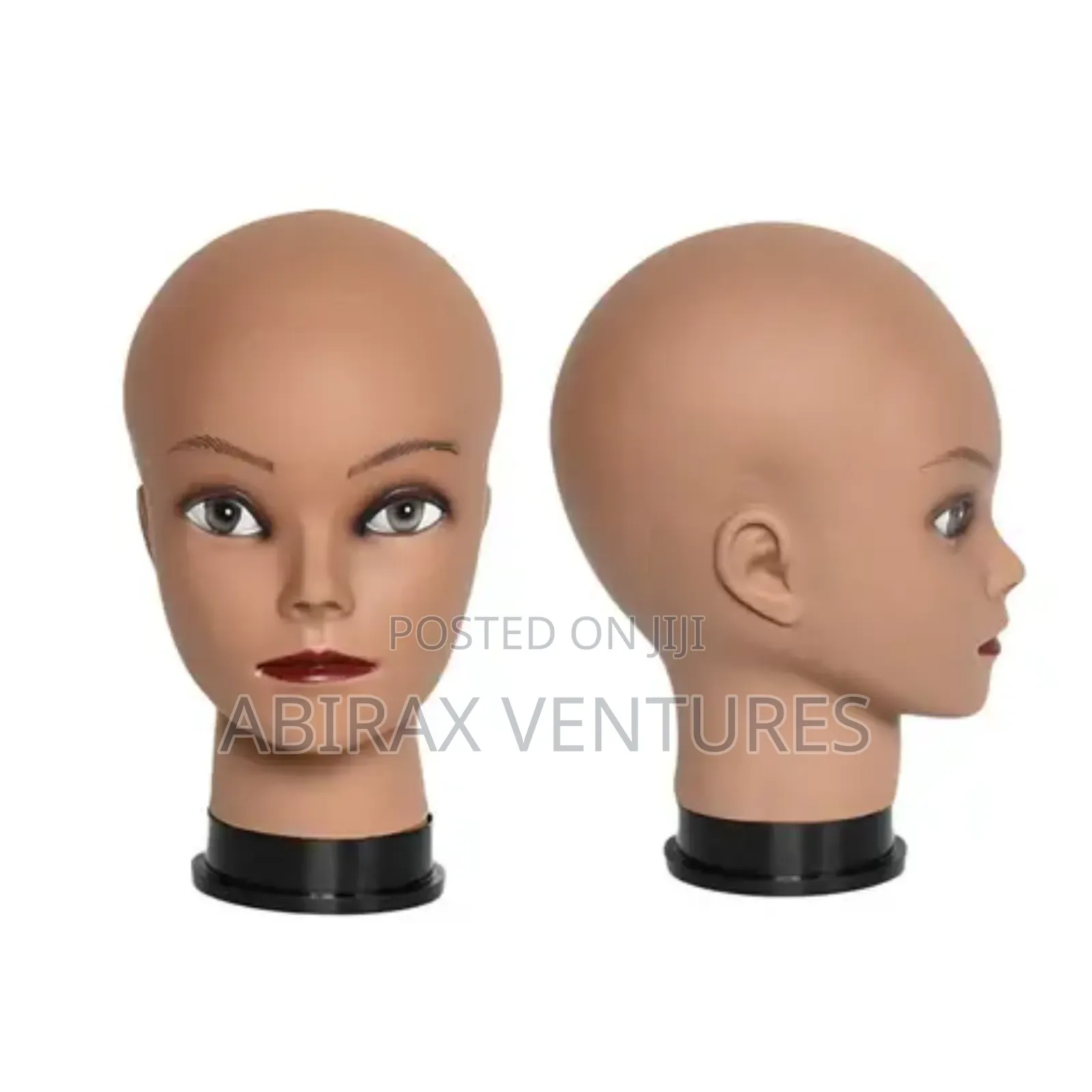 Dark Skinned Mannequin Head