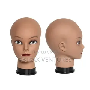 Dark Skinned Mannequin Head