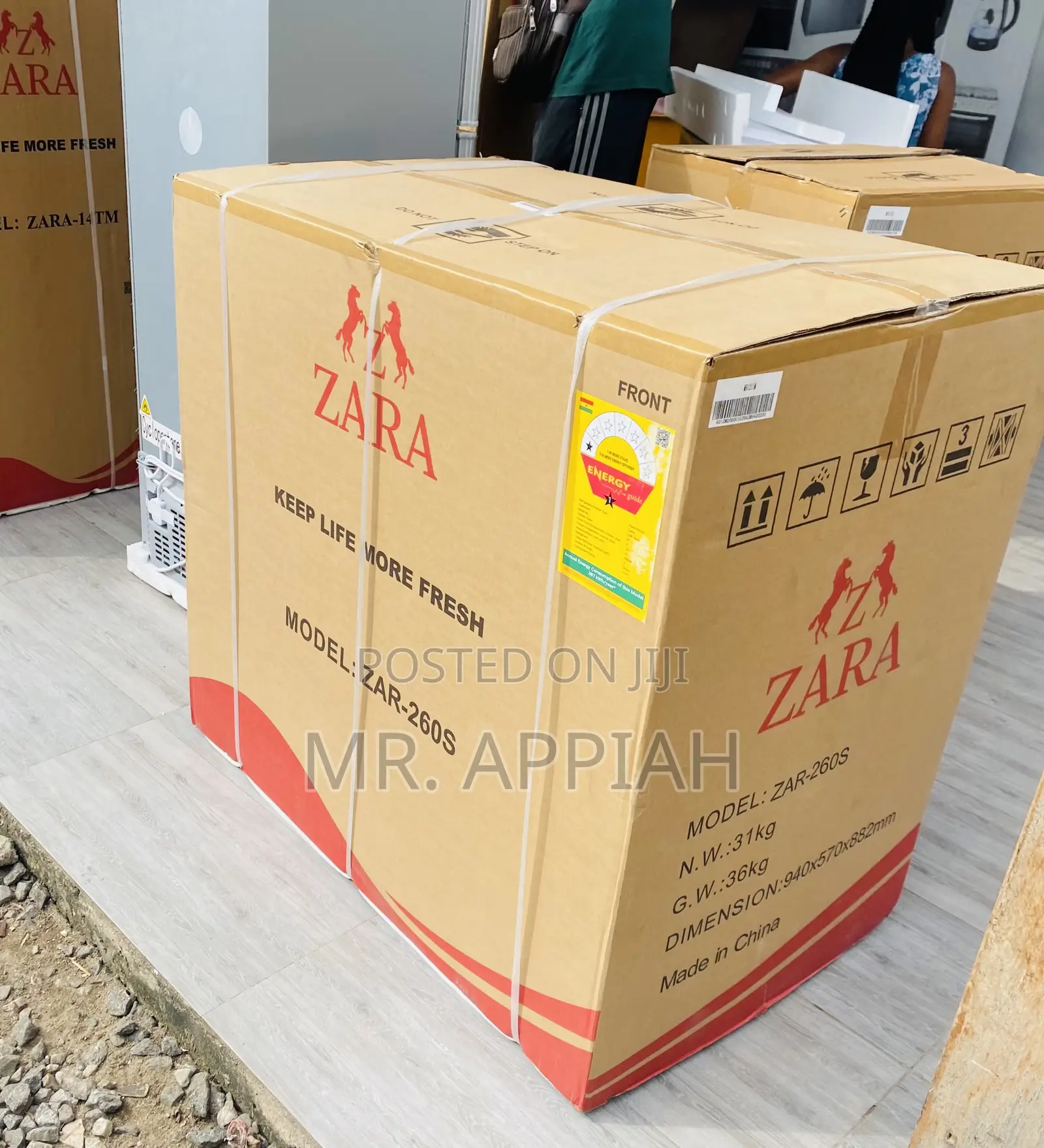 Fresh in Box Zara -260s 1 Door Electric Freezer(Gray).