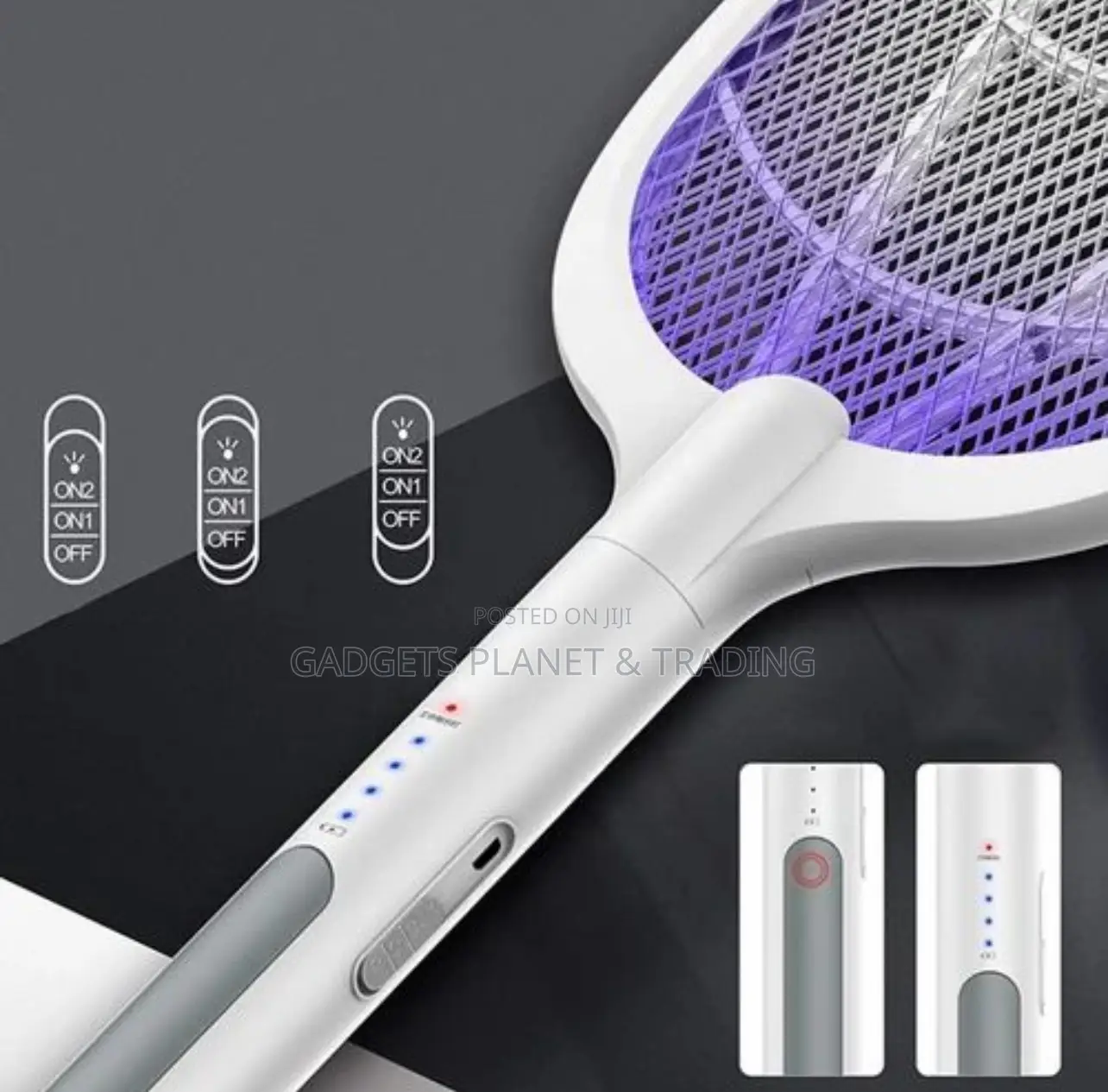 Dual-Use Electric Mosquito Swatter 400mah Battery Chargeable