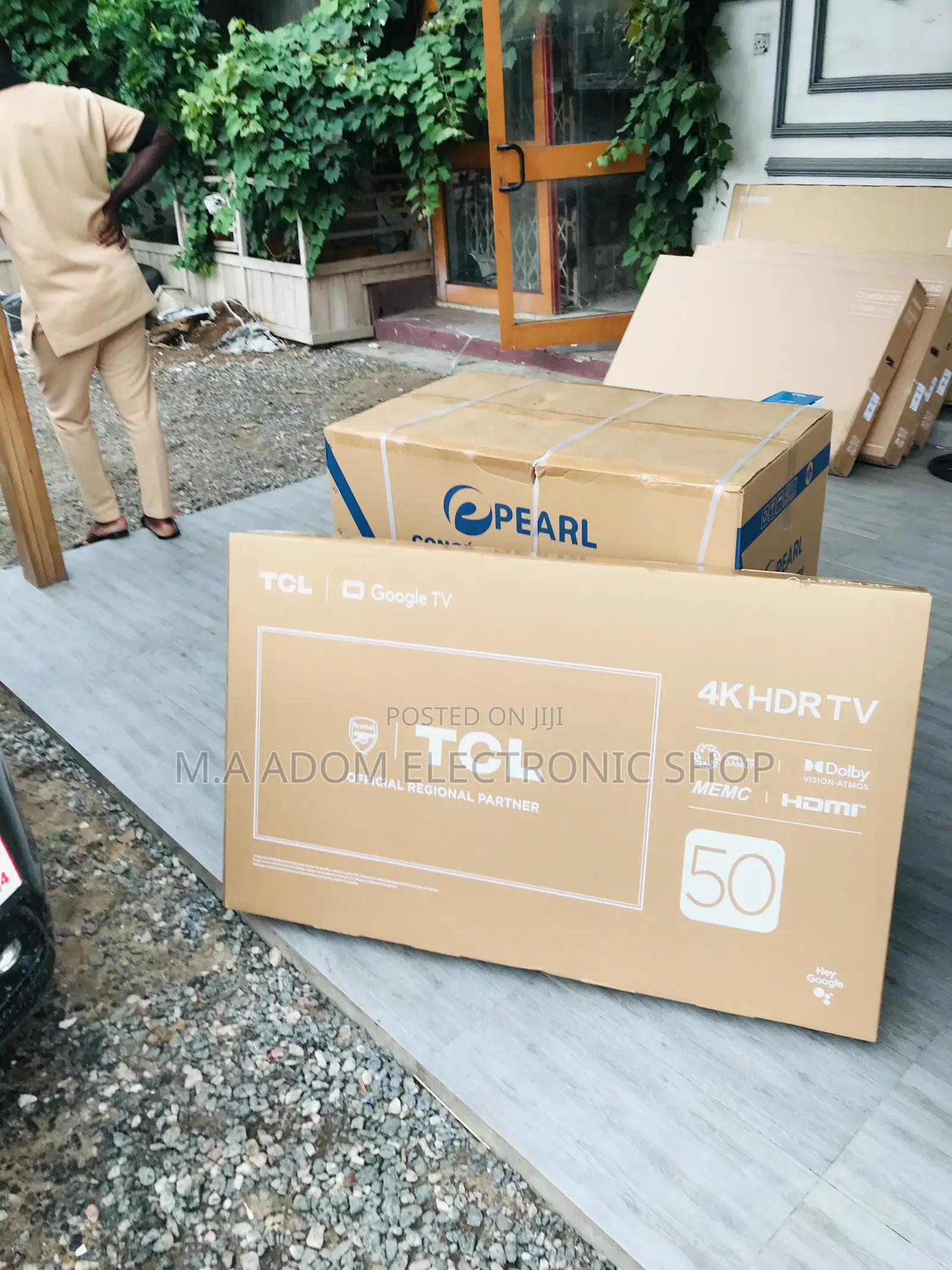 Brand New TCL 50P735 50” HDR Google Television(Black).