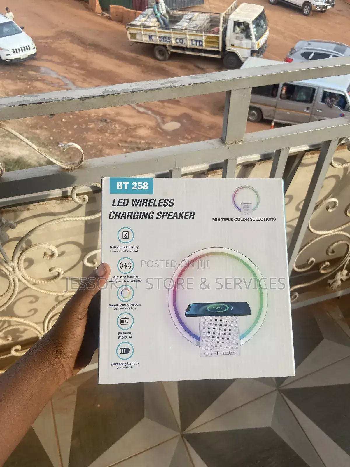 Led Wireless Charging Speaker BT 256