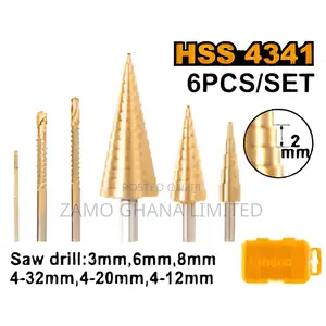 Step Drill Bit Set 6pcs - Aksds2061