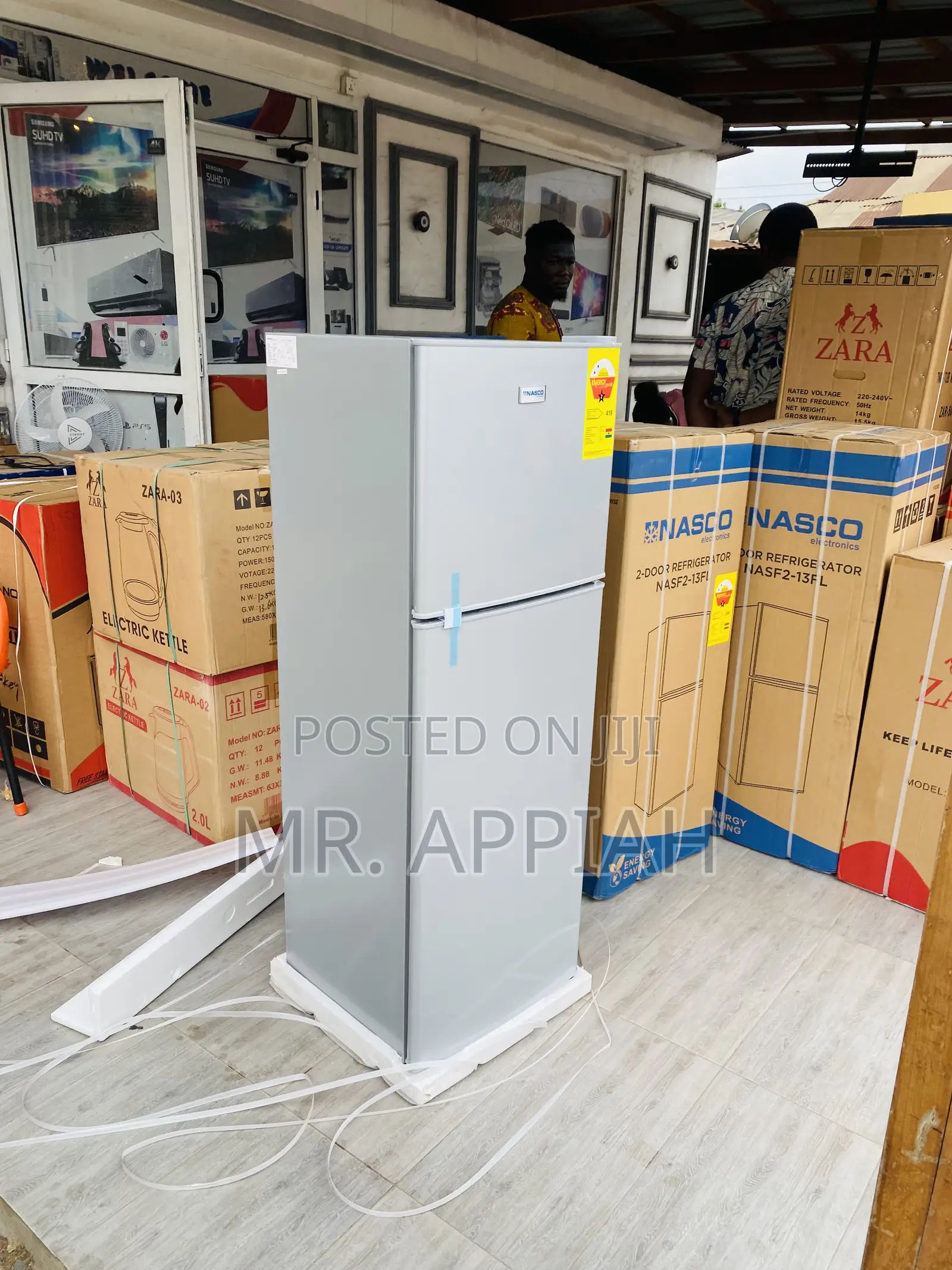 Fast Cooling Nasco Double Door Refrigerator Nasf2-18fl.