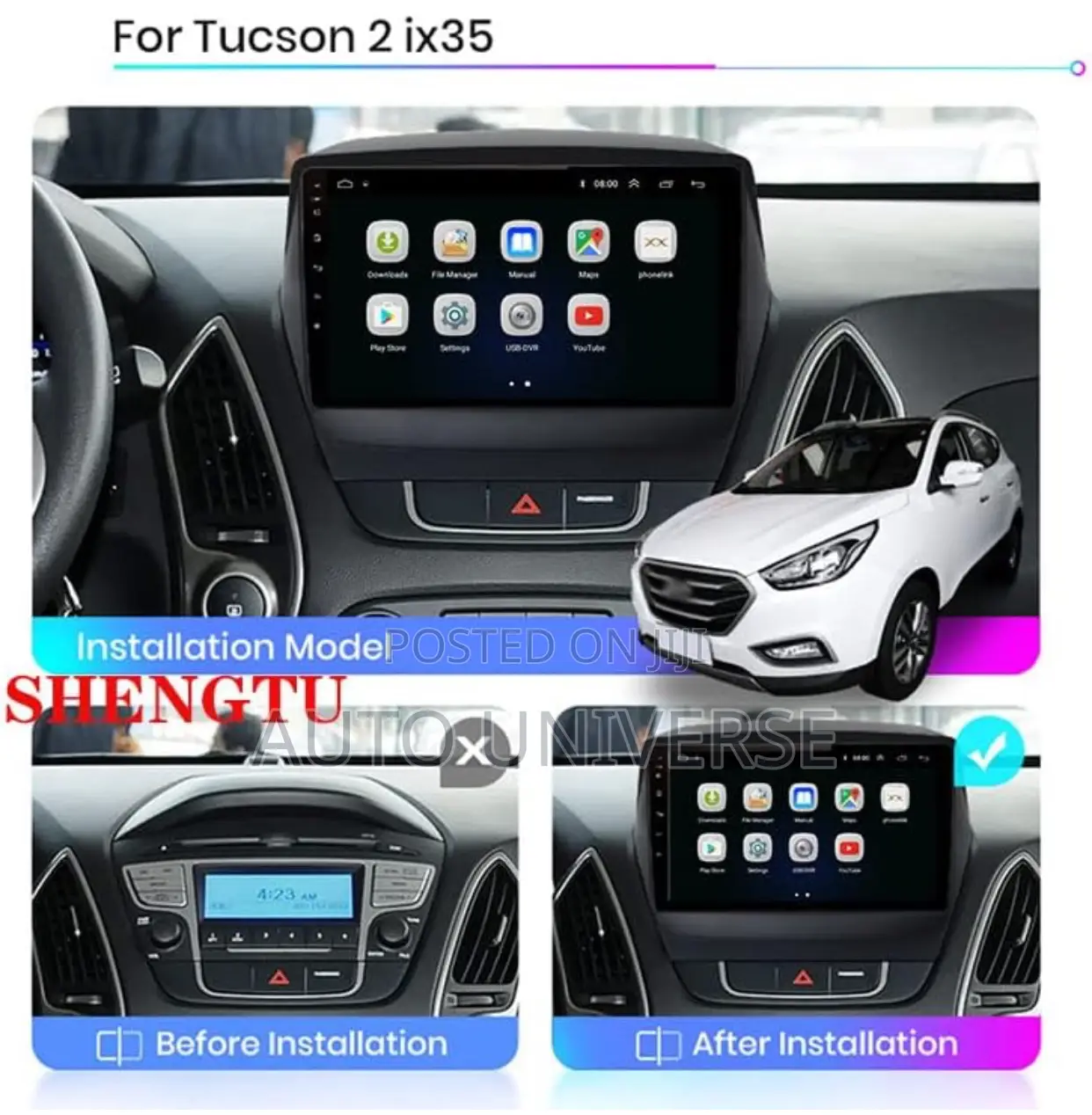 Hyundai Tucson Ix35 2012 to 2015 Android Available