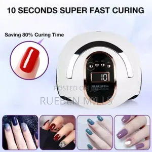 White Blueque V8 168W Medicure Salon Nail Dryer UV LED Lamp