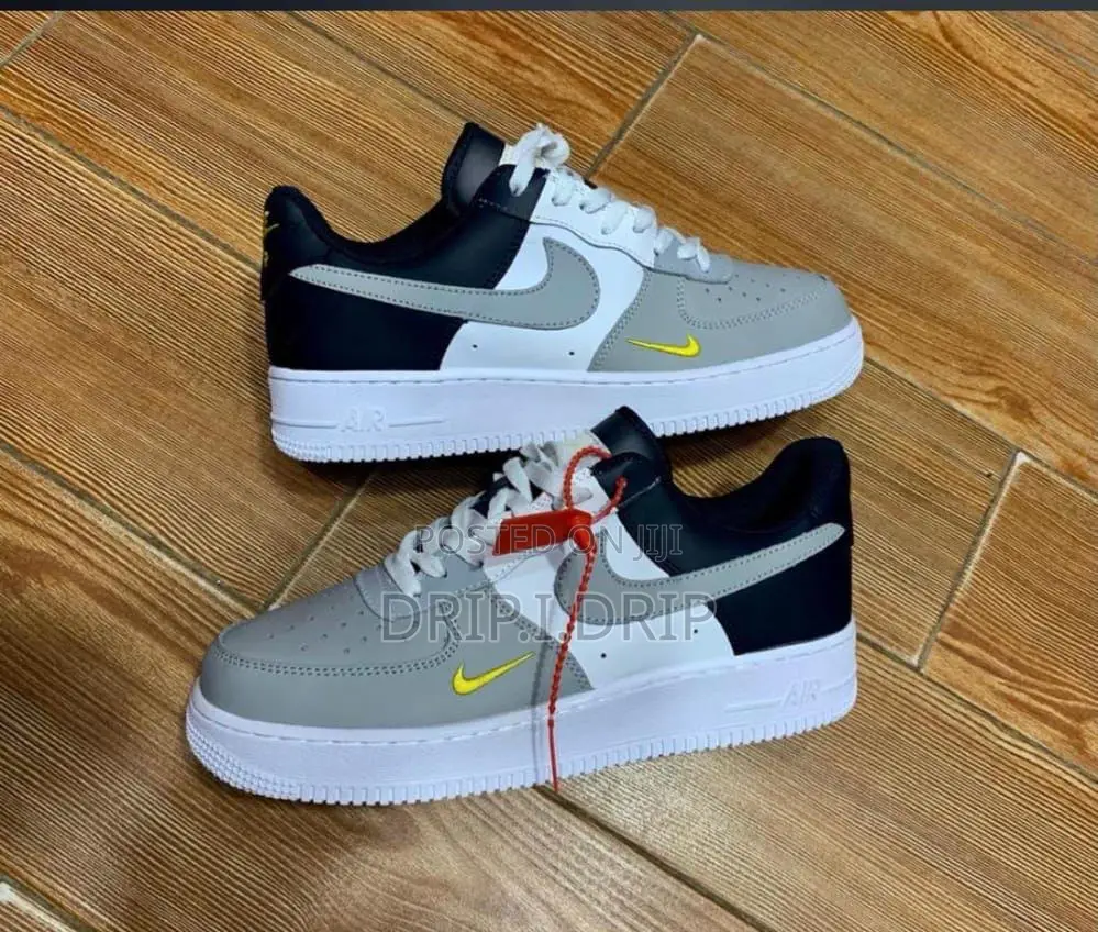 Airforce 1 Black,White and Grey .Comes in Box