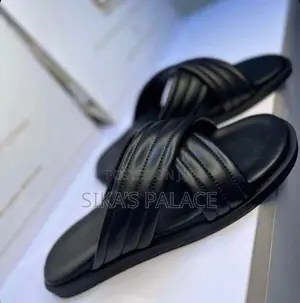 Black Foam Slippers