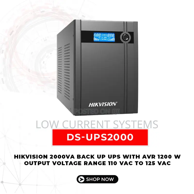 Hikvision 2000va Back Up Ups With Avr 1200 W