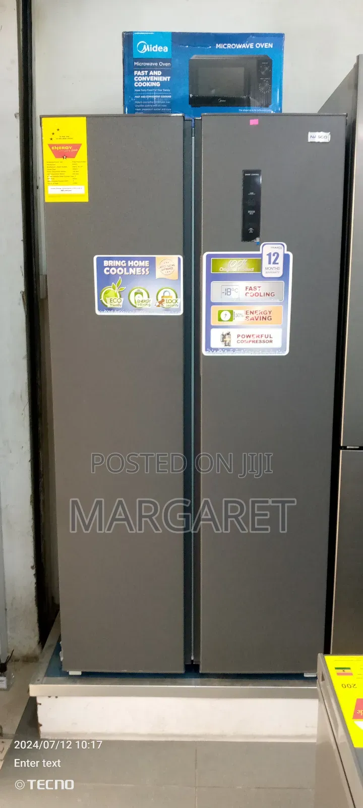 Nasco Side by Side Fridge