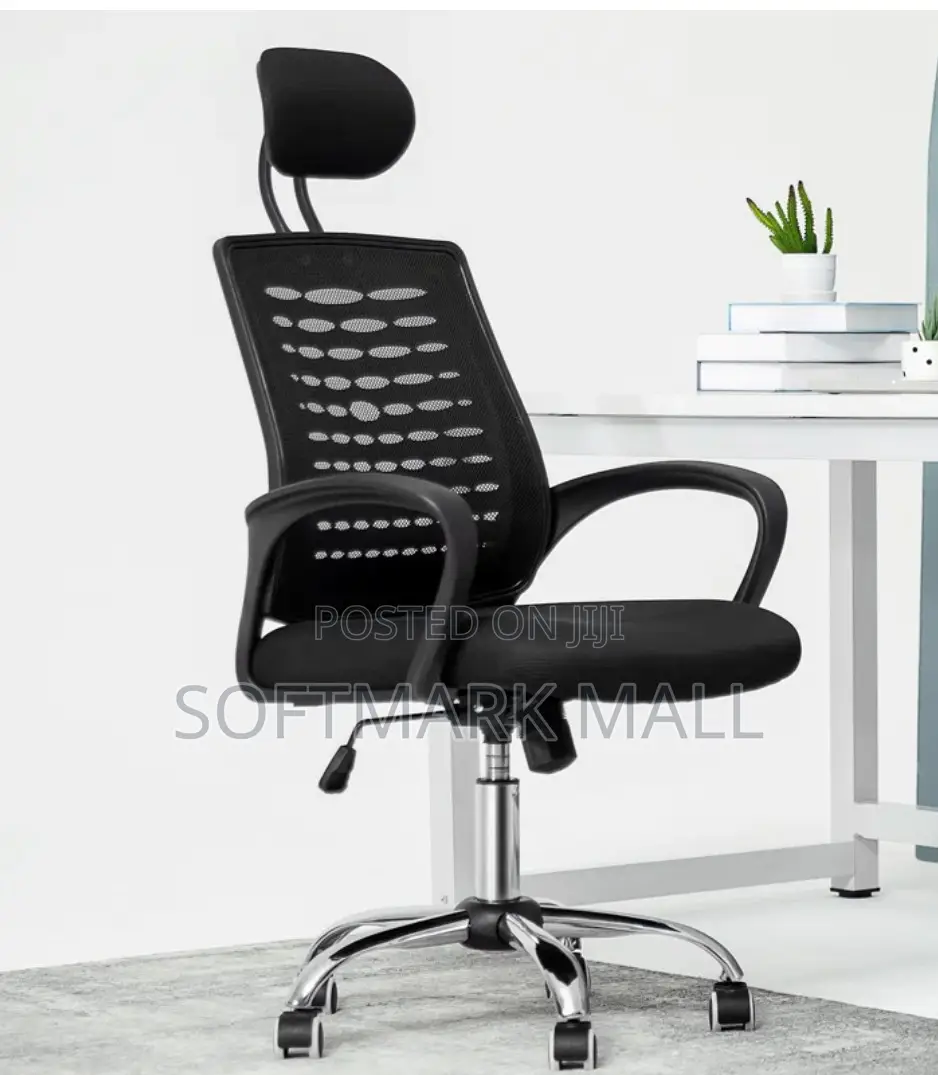 High Back Ergonomic Mesh Office Swivel Chair - Black
