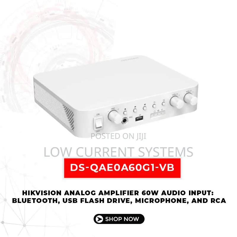 Hikvision Speaker Analog Amplifier 60w Audio Multiple Input