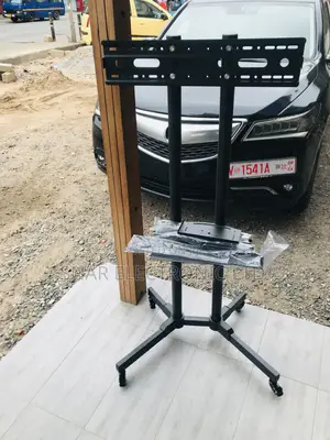 Effectively TV Stand With Wheels Height Adjustable 32-65"