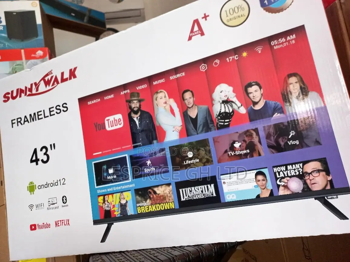 Excellent ~Sunny Walk 43” Android Smart Tv