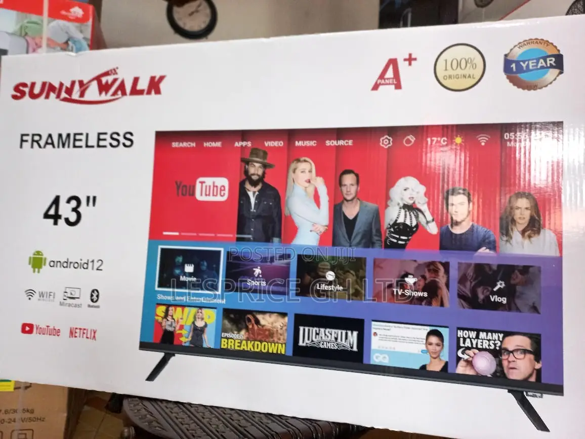Sunny Walk 43” Android Smart Original Tv