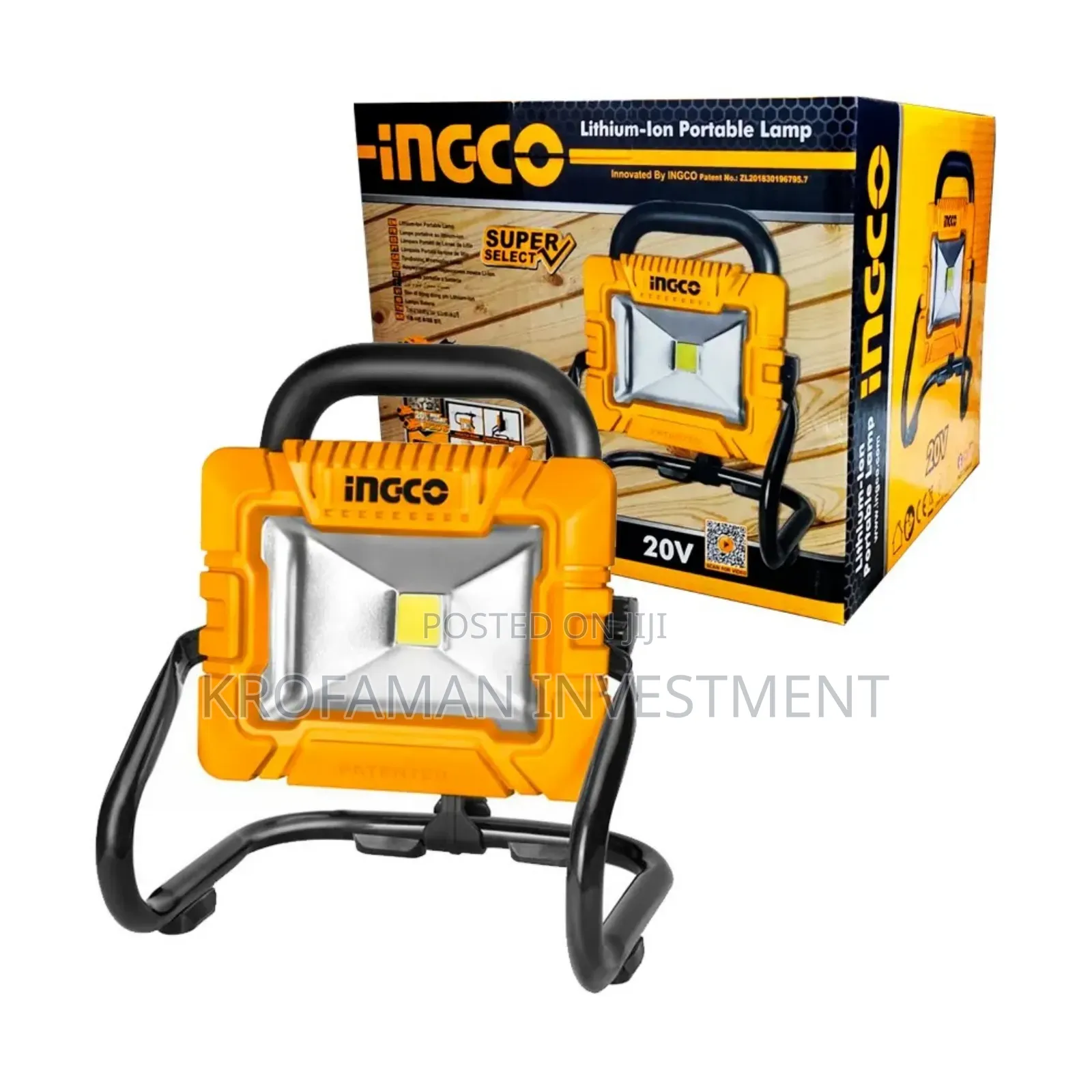 Ngco CWLI2025 Cordless Portable Lamp 20v