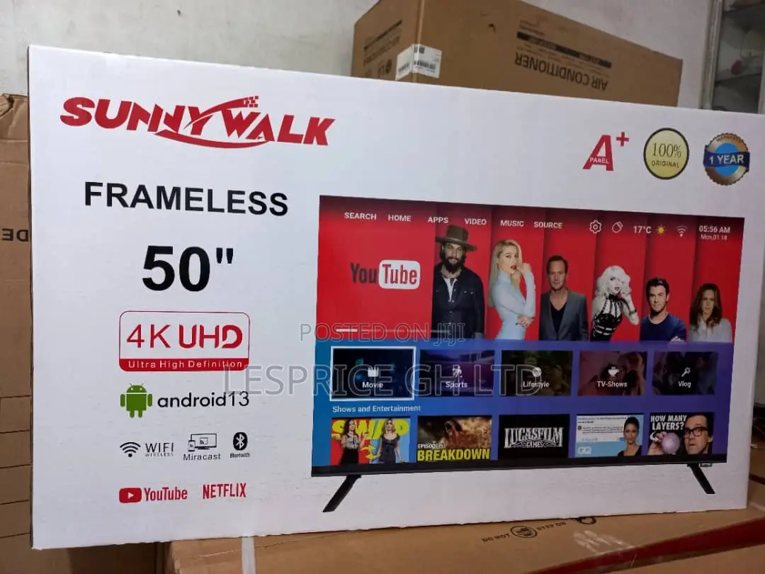 Brand New~Sunny Walk 50” Android Tv