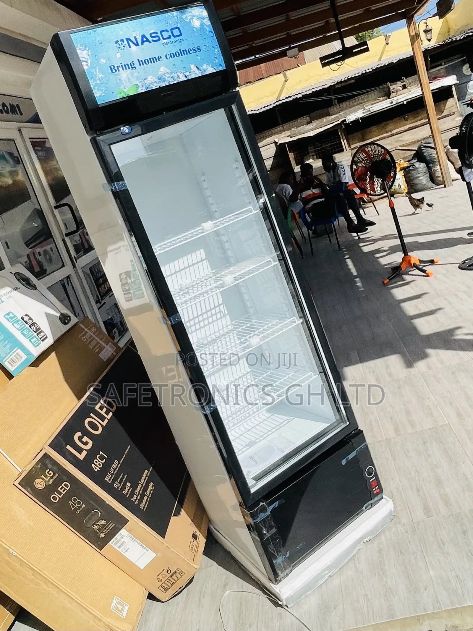 Display Nas-Fl360-1dr Singledoor Glass Electric Fridge