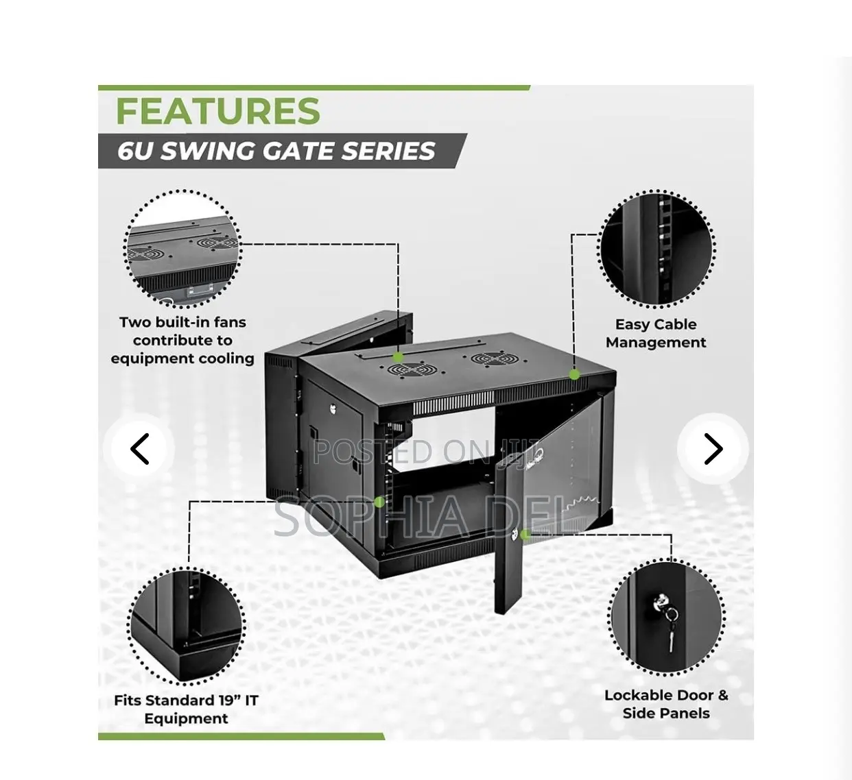 6U Network Cabinet With PDU And Fan