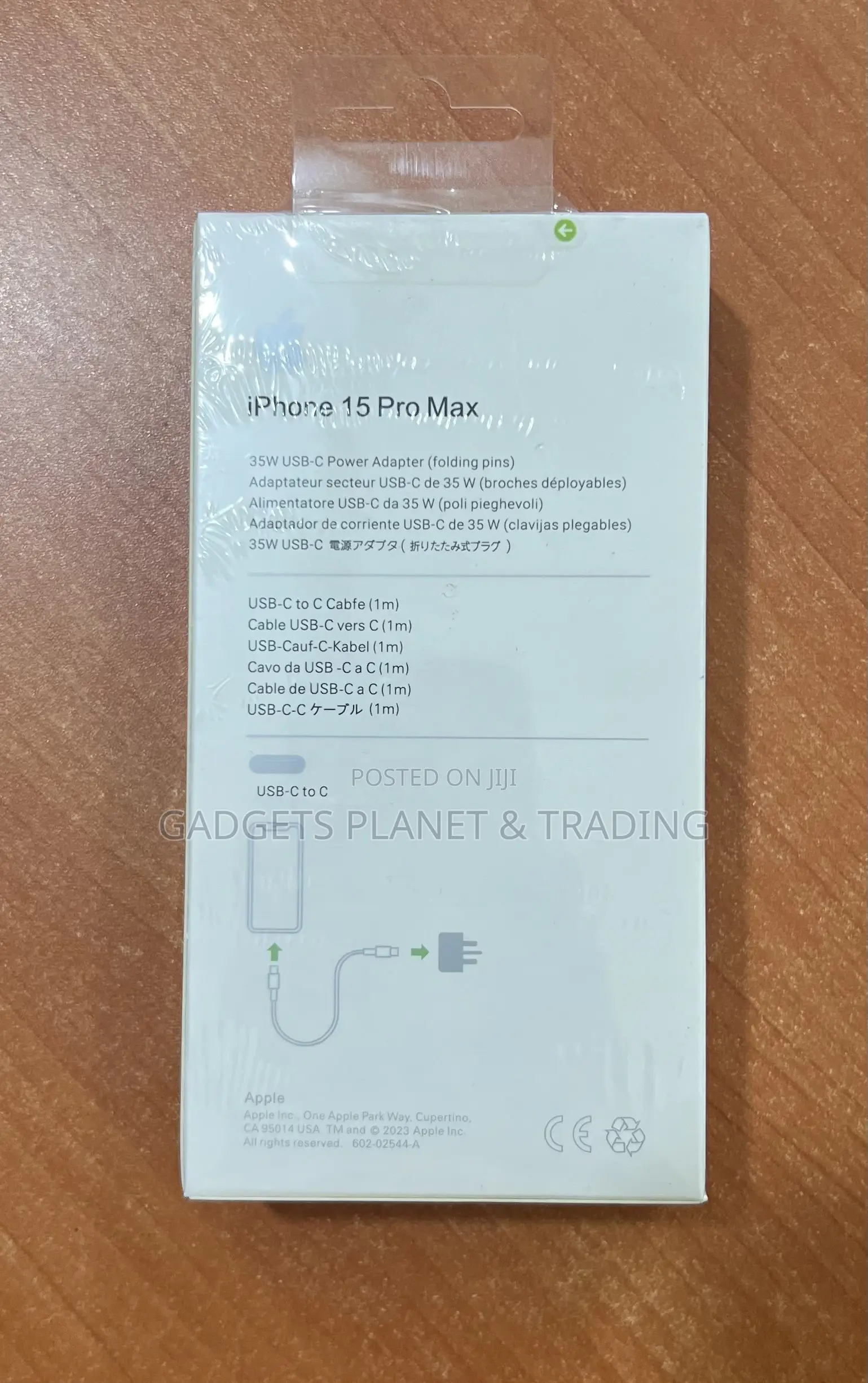 Apple iPhone 15 Series USB-C to USB-C Complete Charger - 35W