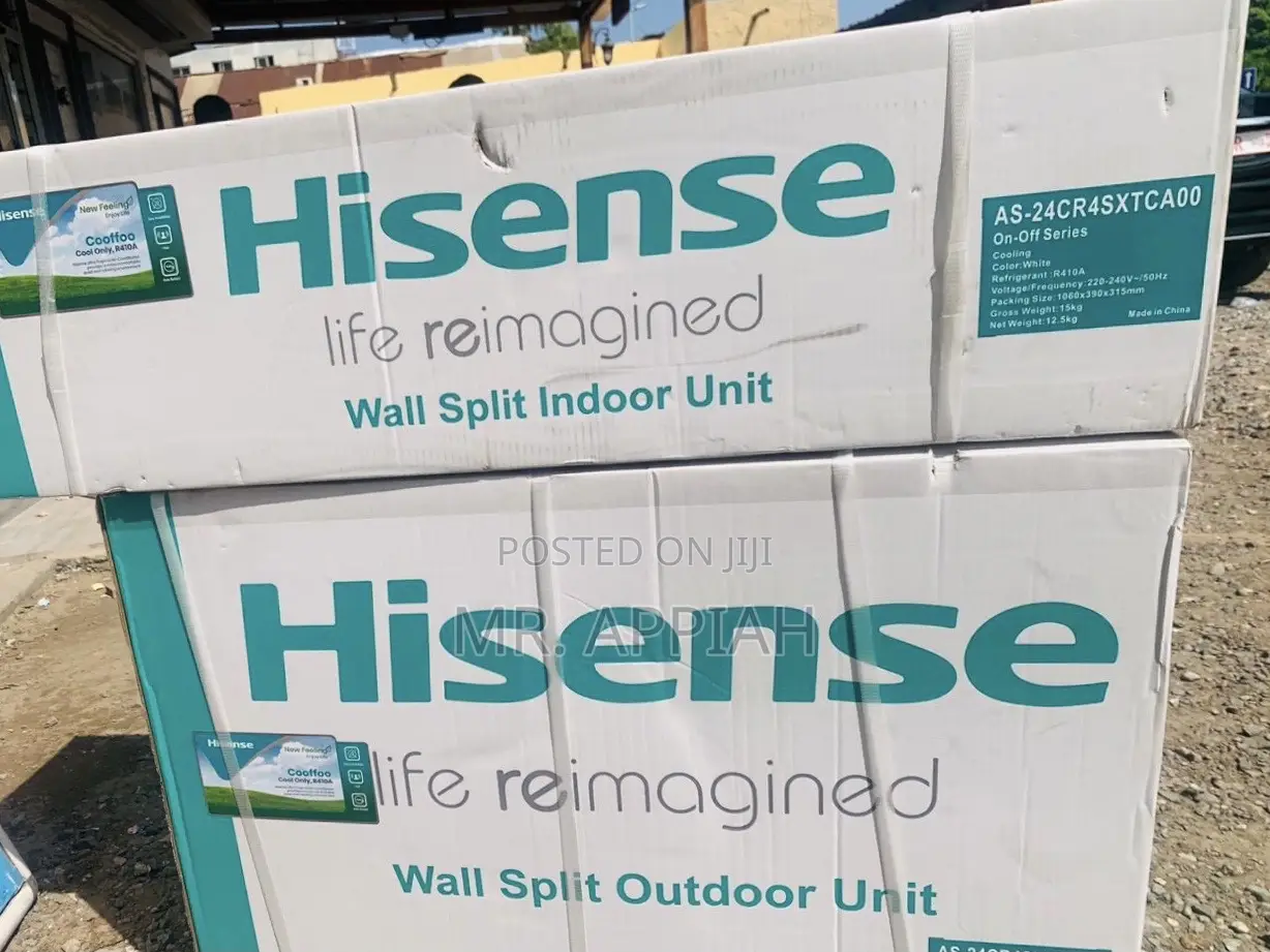 Authentic Hisence 2.0hp R410 Gas Split Electric Ac.